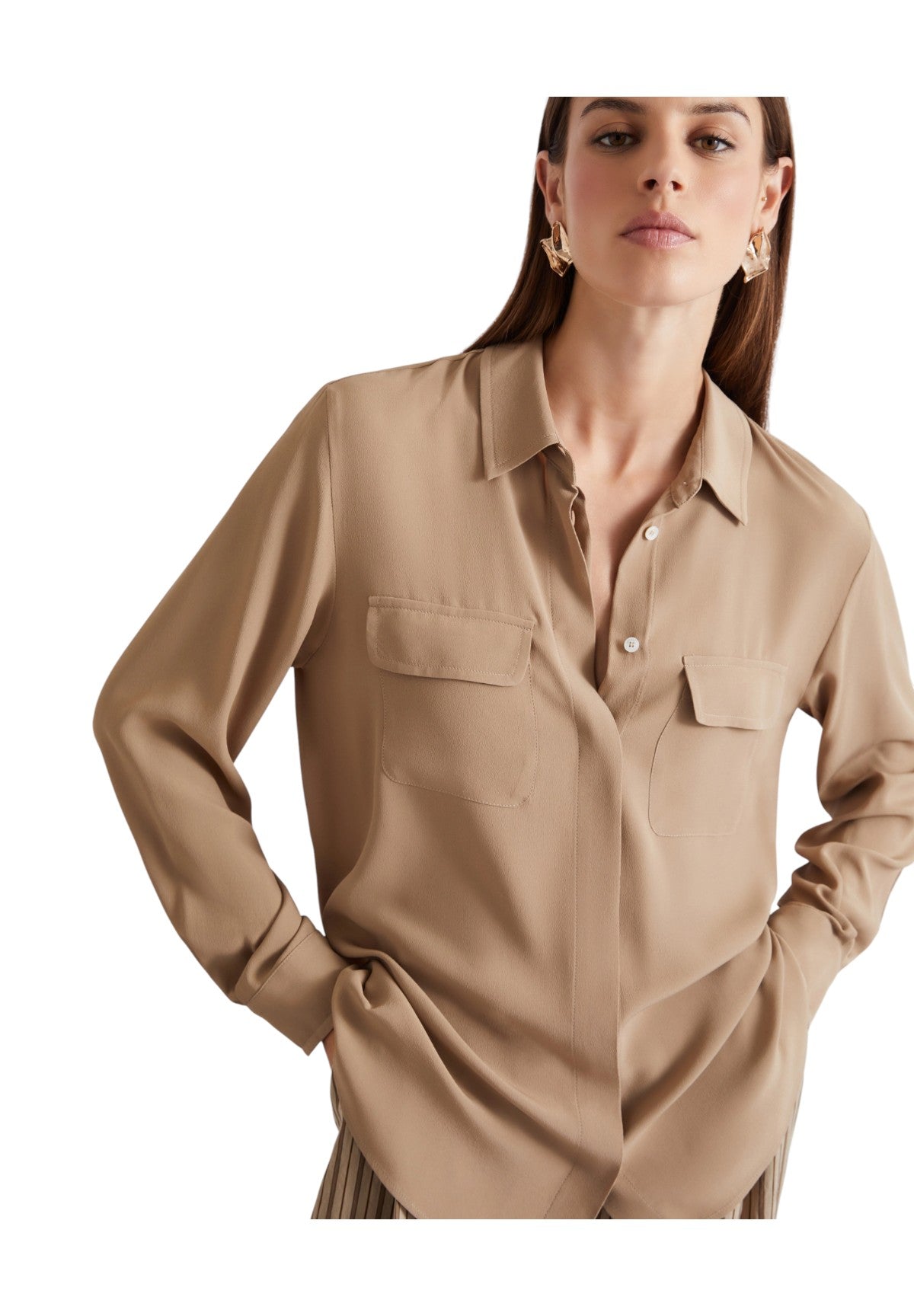 Camicia a Maniche Lunghe 2613111051200 MLLFEBE Naturale
