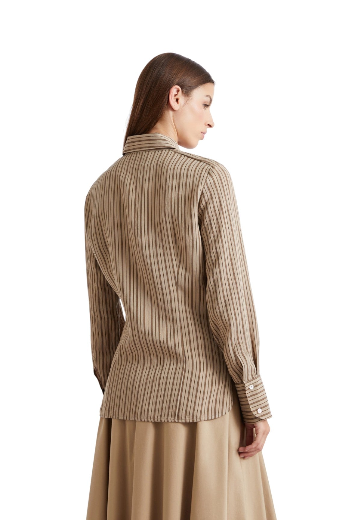 Camicia a Maniche Lunghe 2613111131200 MLLFOLK Nocciola