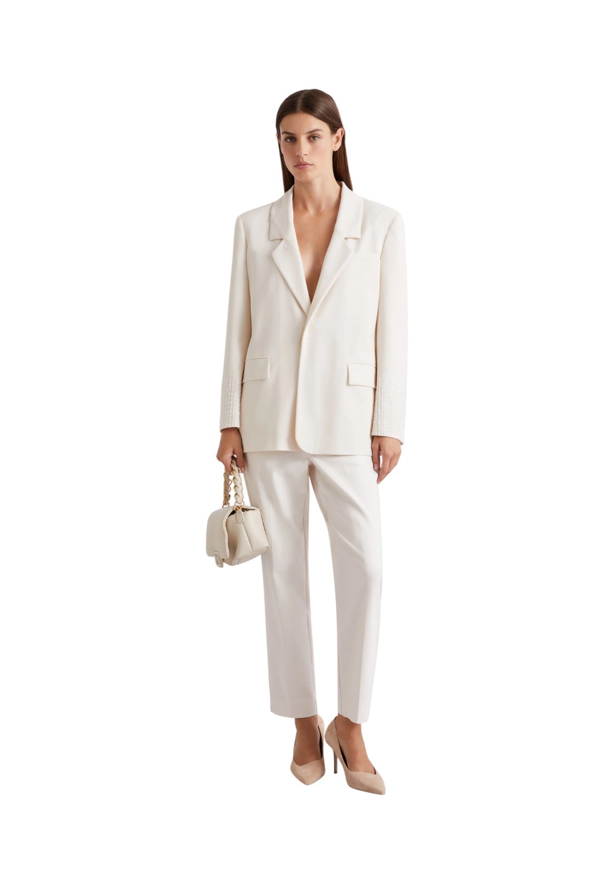 Pantaloni 2613131051200 MLLGHIANDA Bianco