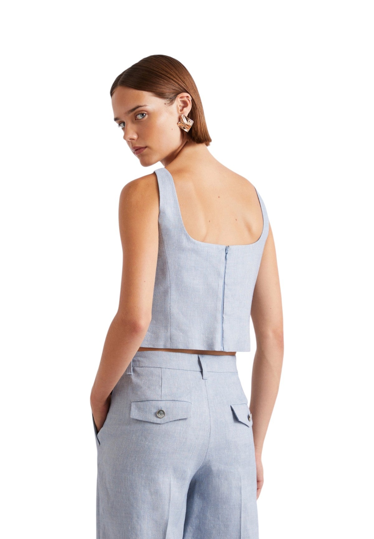 Top 2613161071200 MLLLEMMA Azzurro