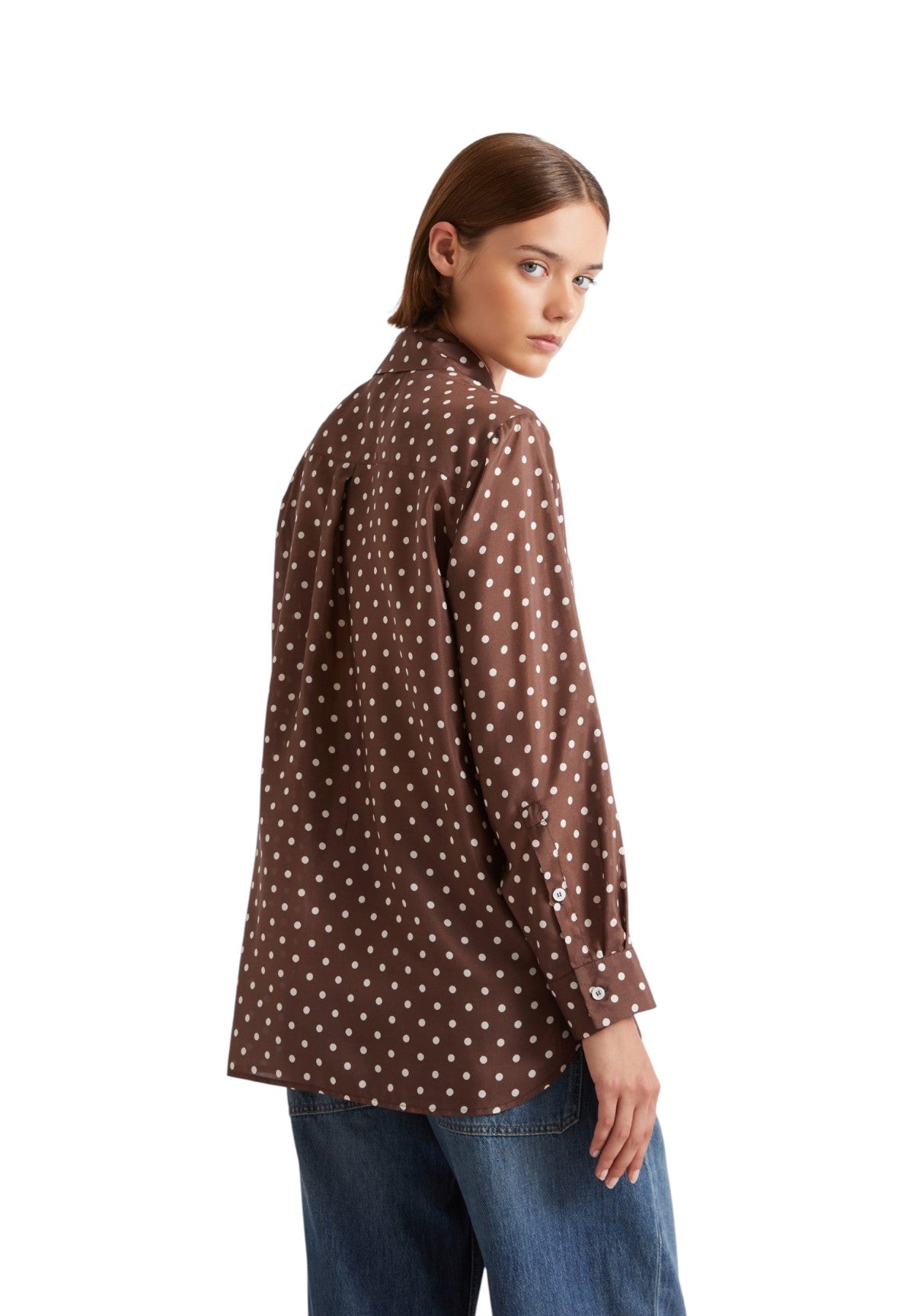 Camicia a Maniche Lunghe 2613111104200 MLSANGIO Marrone