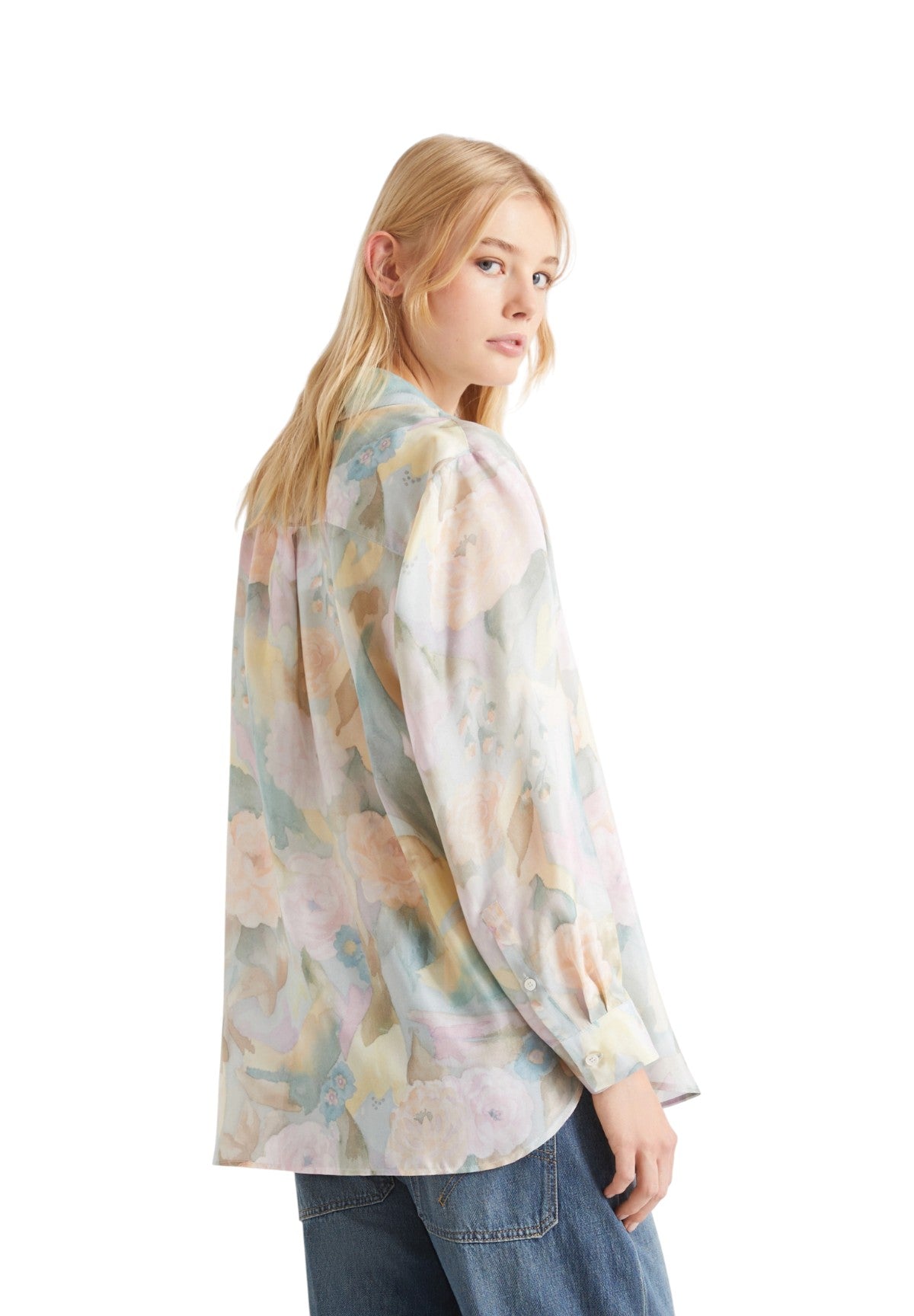 Camicia a Maniche Lunghe 2613111104200 MLSANGIO Azzurro