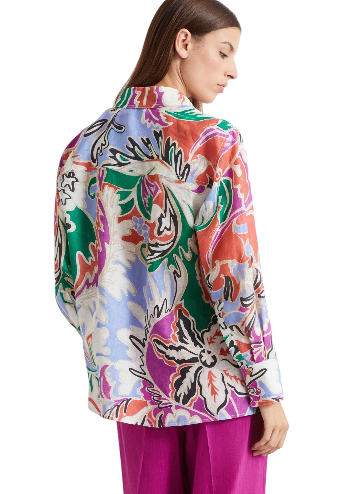 Camicia a Maniche Lunghe 2613111154200 MLSPERGOLA Arancio