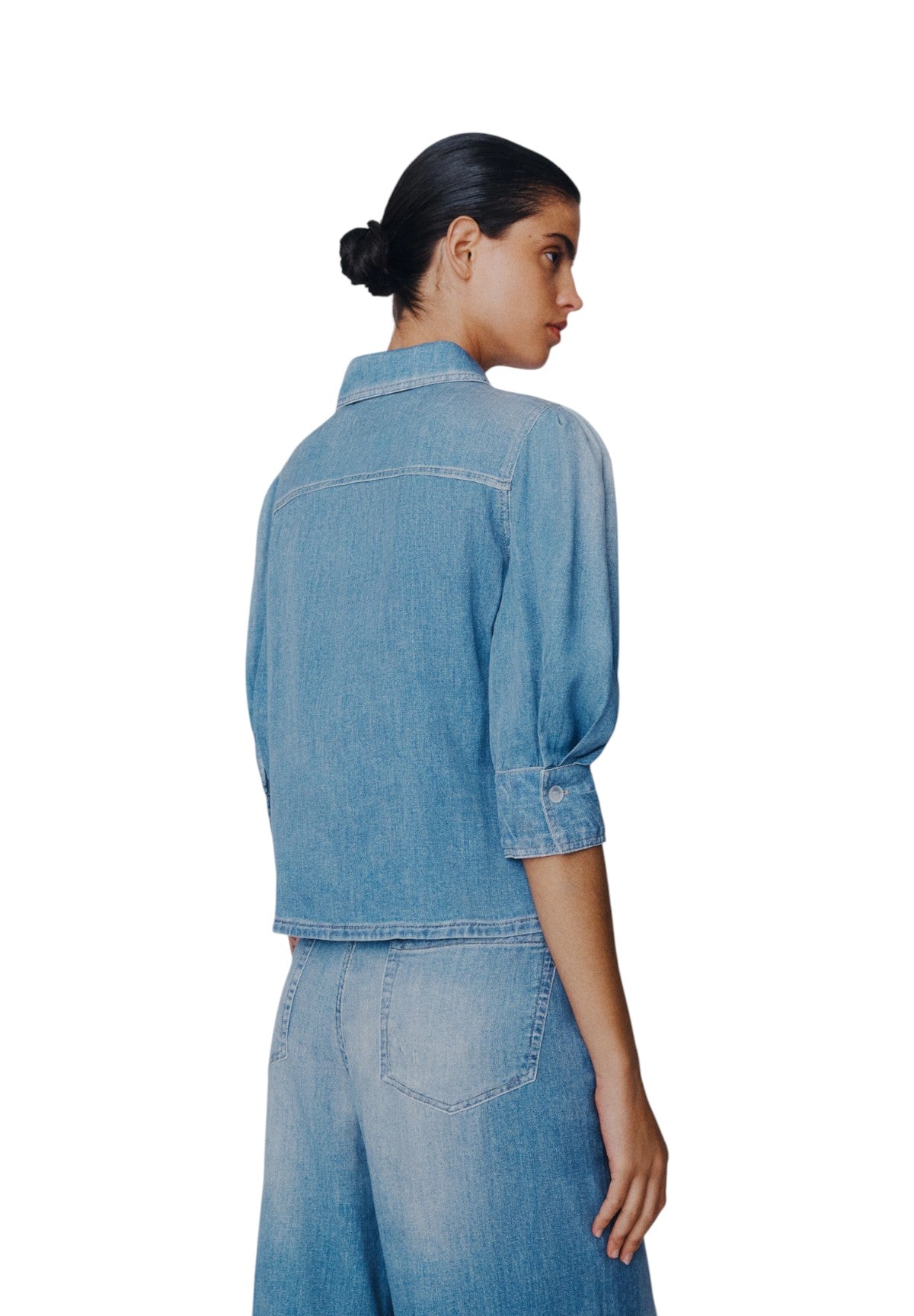 Camicia a Maniche Corte 2613111174200 MLSROMANA Blu Delave