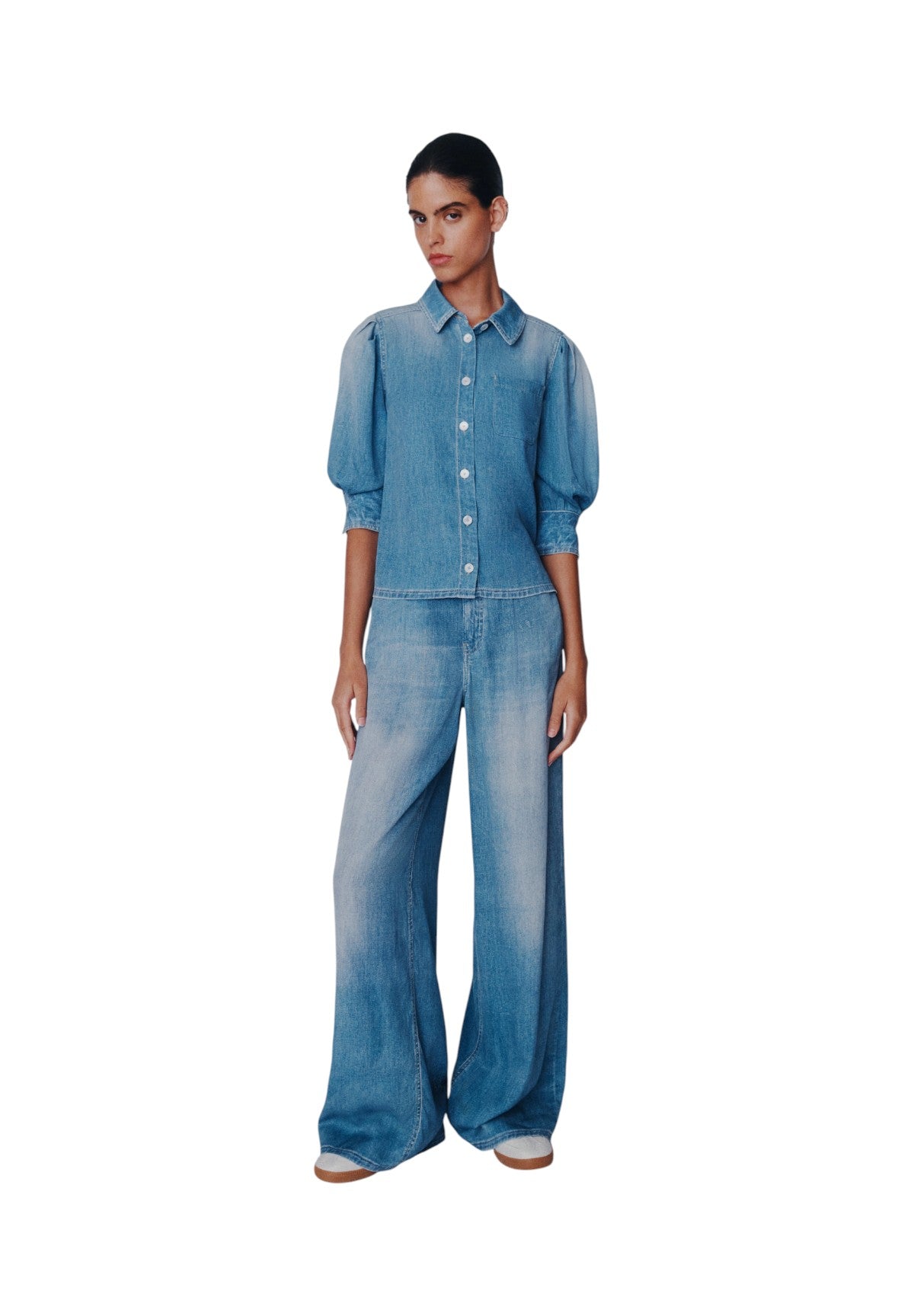 Camicia a Maniche Corte 2613111174200 MLSROMANA Blu Delave