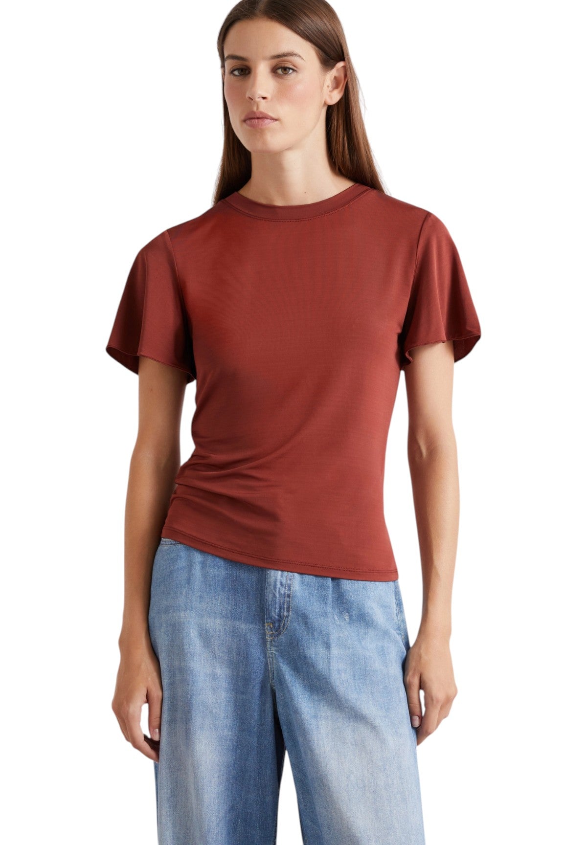 T-shirt a Maniche Corte 2613971024200 MLSZINNIA Ruggine