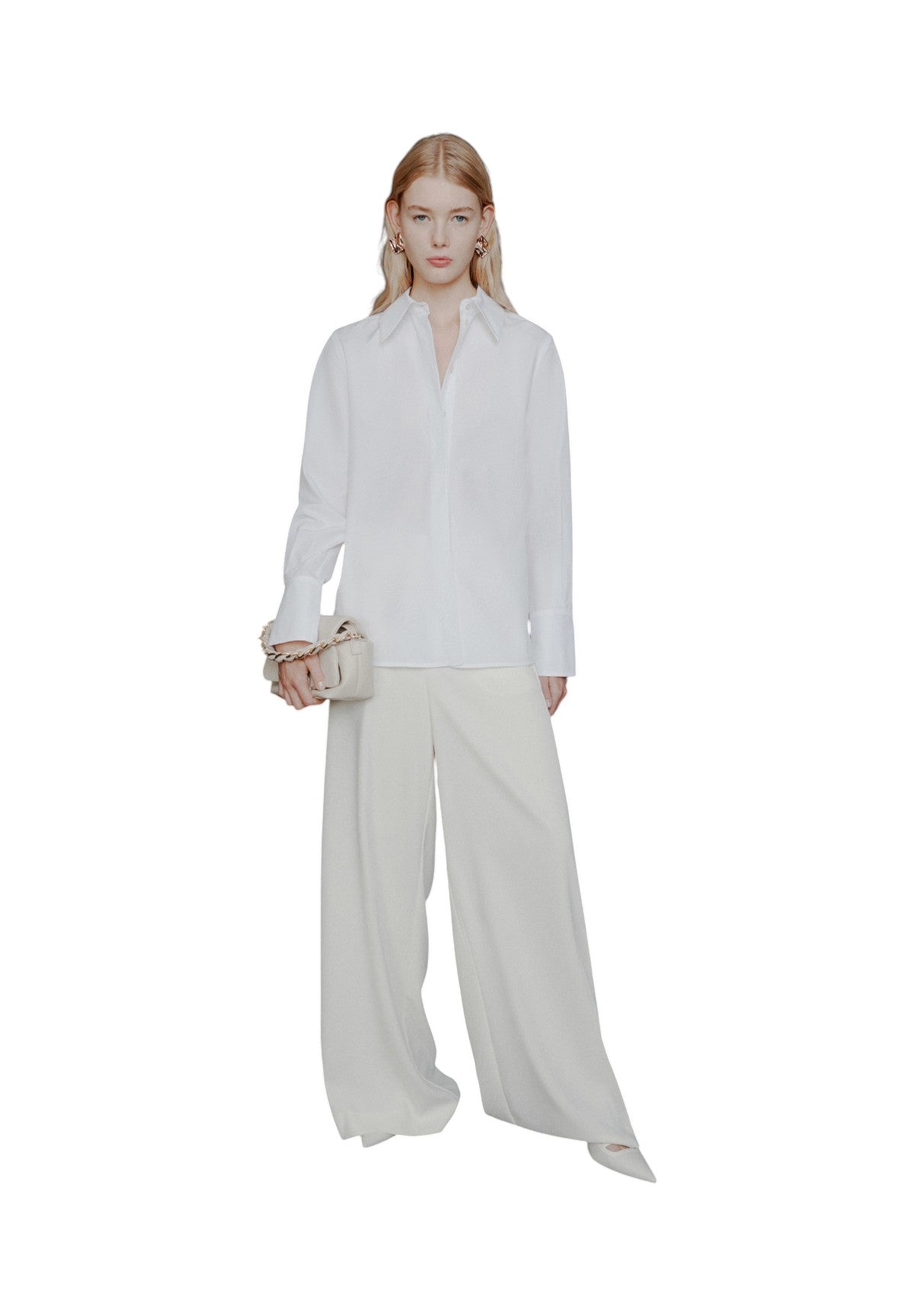 Camicia a Maniche Lunghe 2613111043200 MLTLEGUME Bianco Ottico