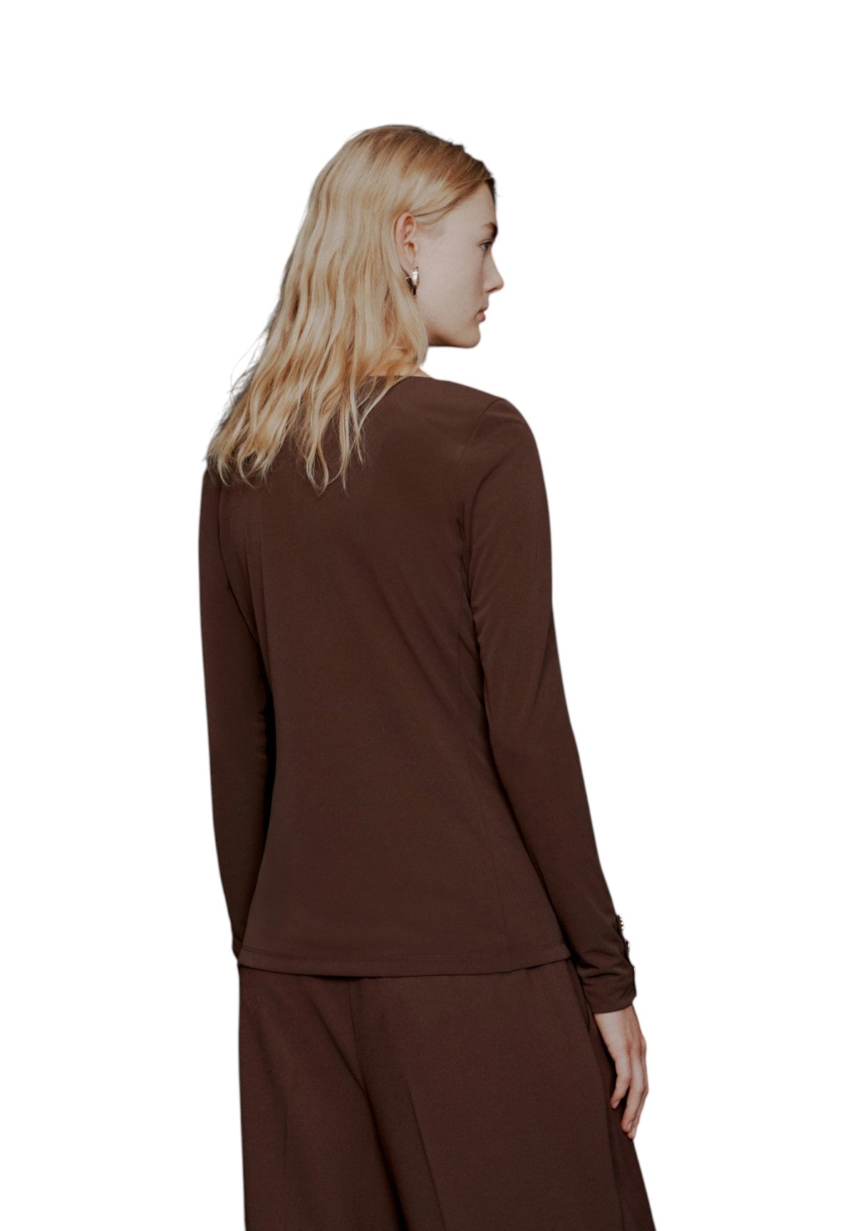 T-shirt a Maniche Lunghe 2613971023200 MLTSALA Marrone