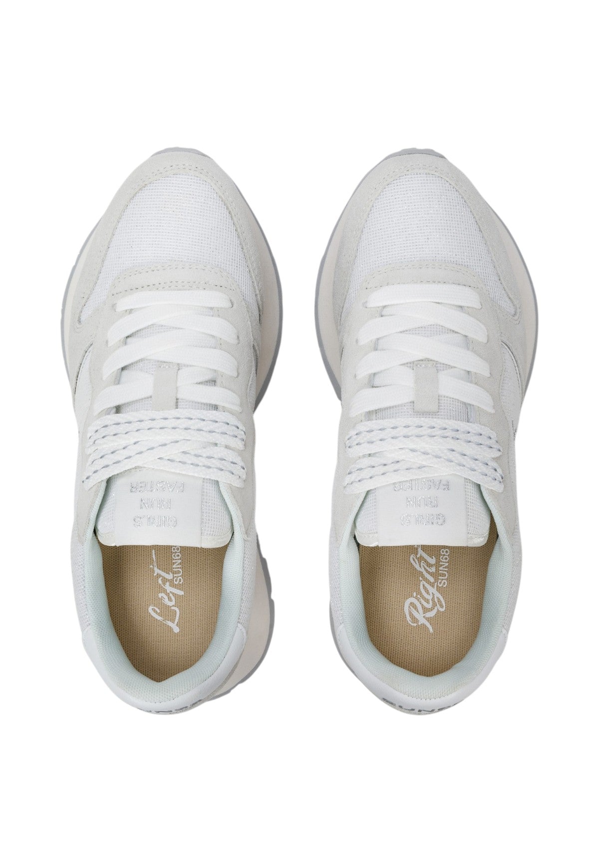 Sneakers Ally Glitter Textile Z36203 Bianco