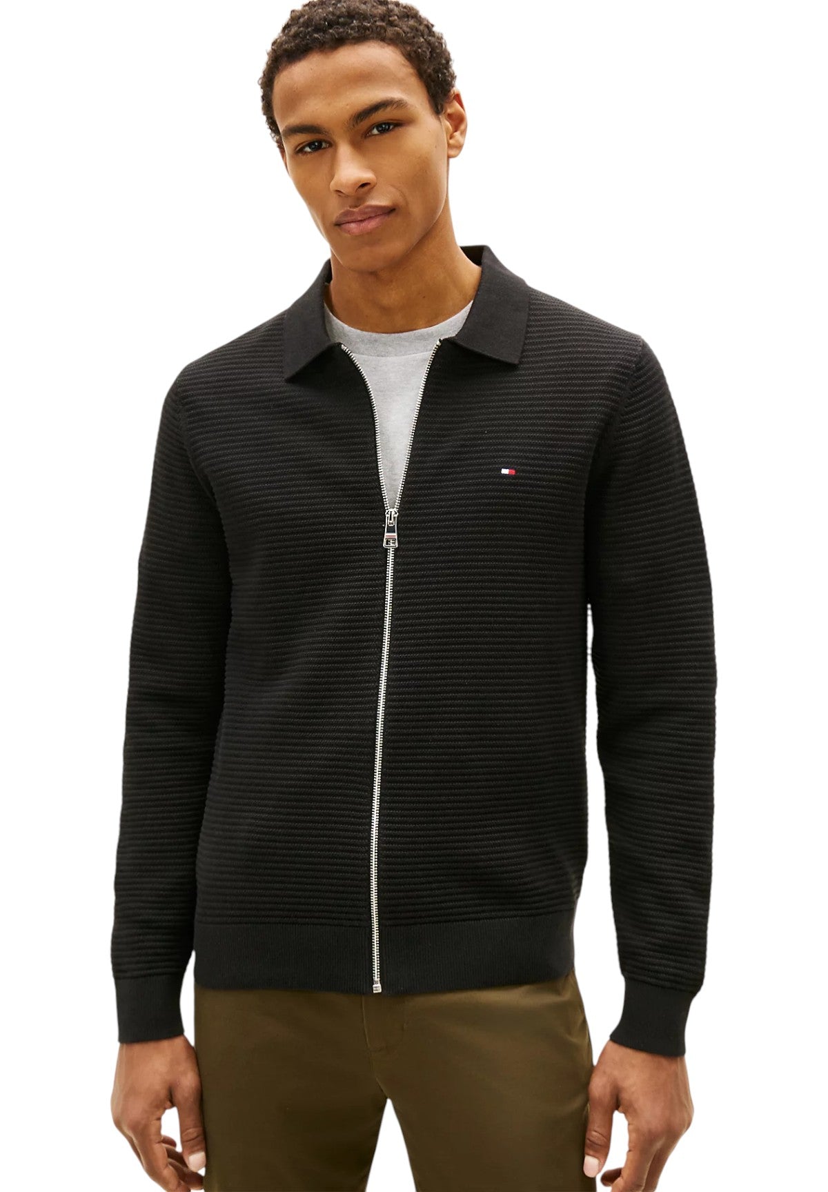 Cardigan Seasonal Structure Z MW0MW41645 Black