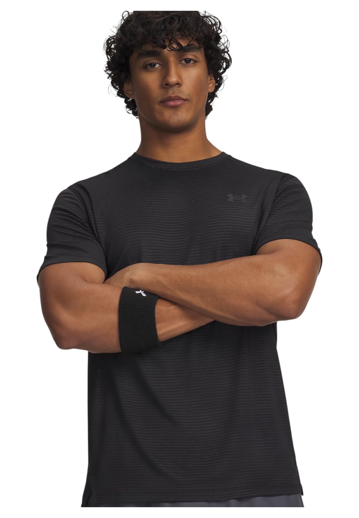 T-shirt a Maniche Corte Tech Vent Vhs Jacquard Ss 6009732 Black