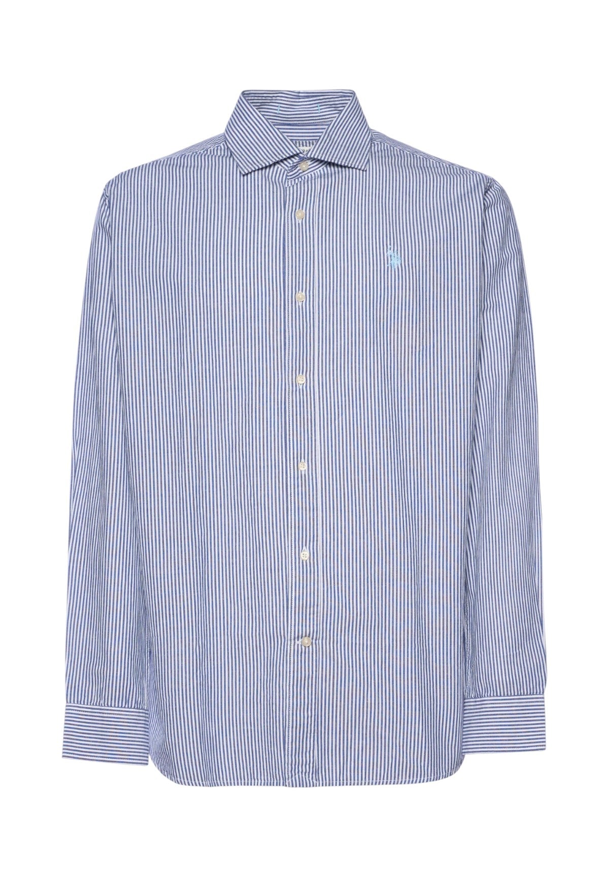 Camicia a Maniche Lunghe Ivor US43104016 Blu Medio