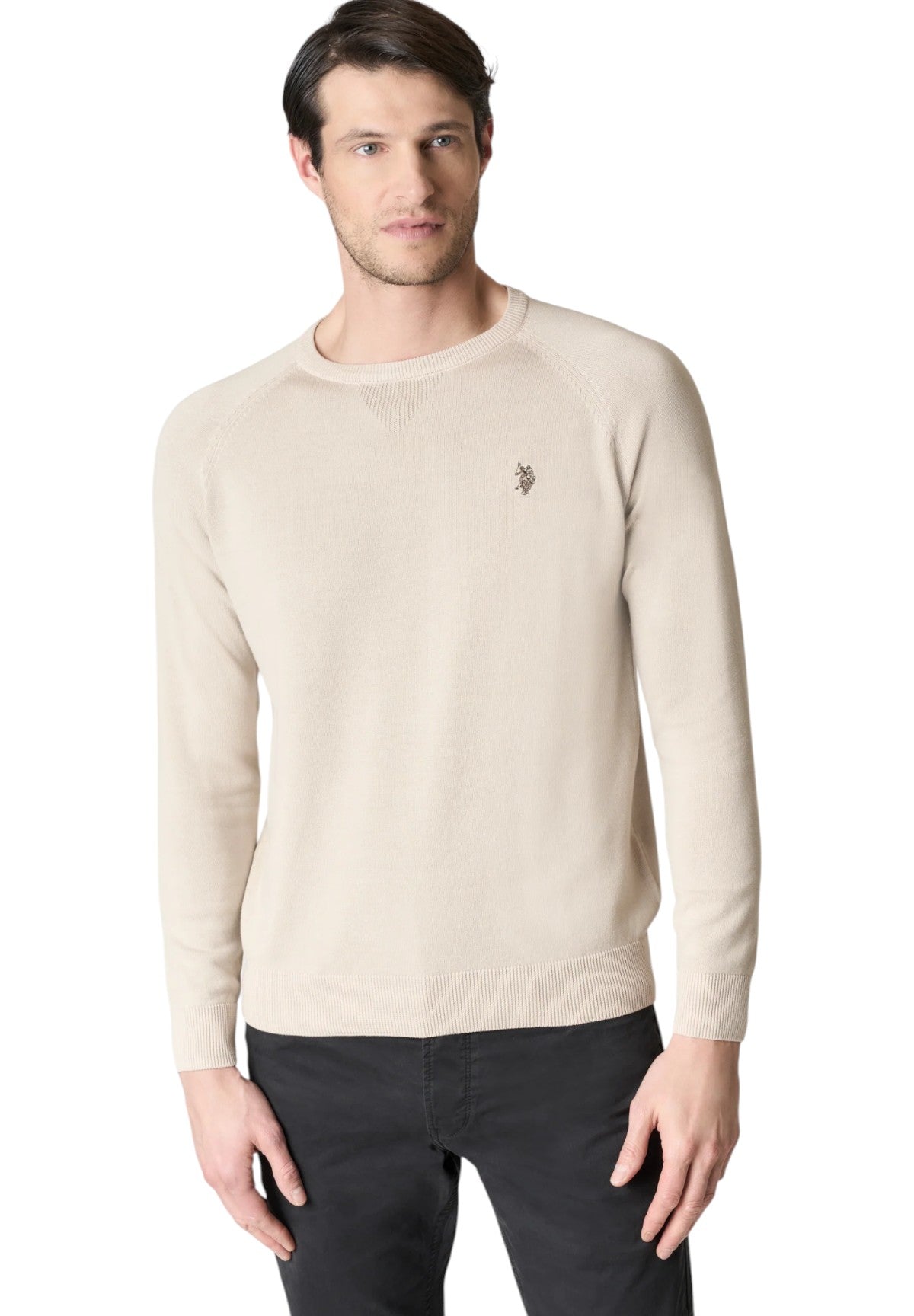 Maglione Girocollo Lin US43173008 Beige