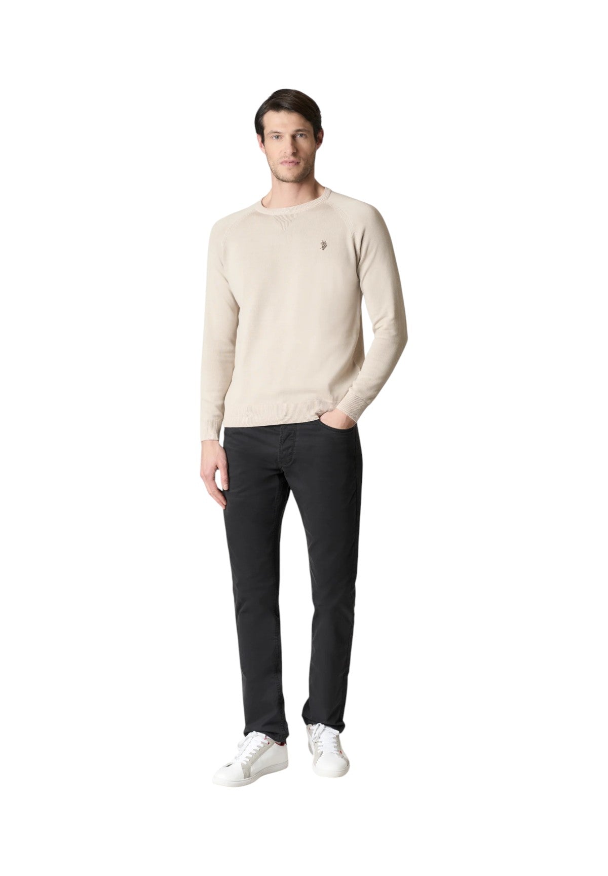 Maglione Girocollo Lin US43173008 Beige