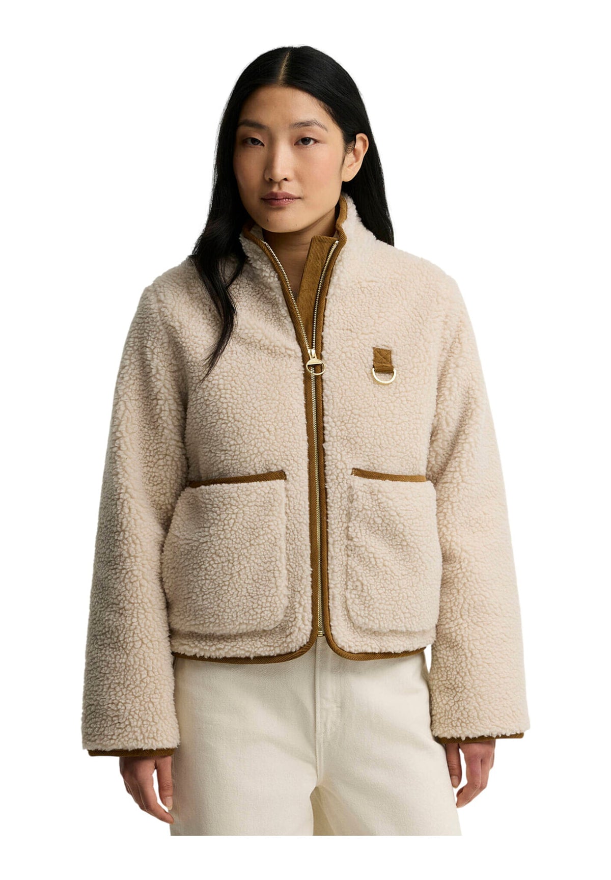 Pile Elenora Casual Fleece Jacket LCA0427 Ecru