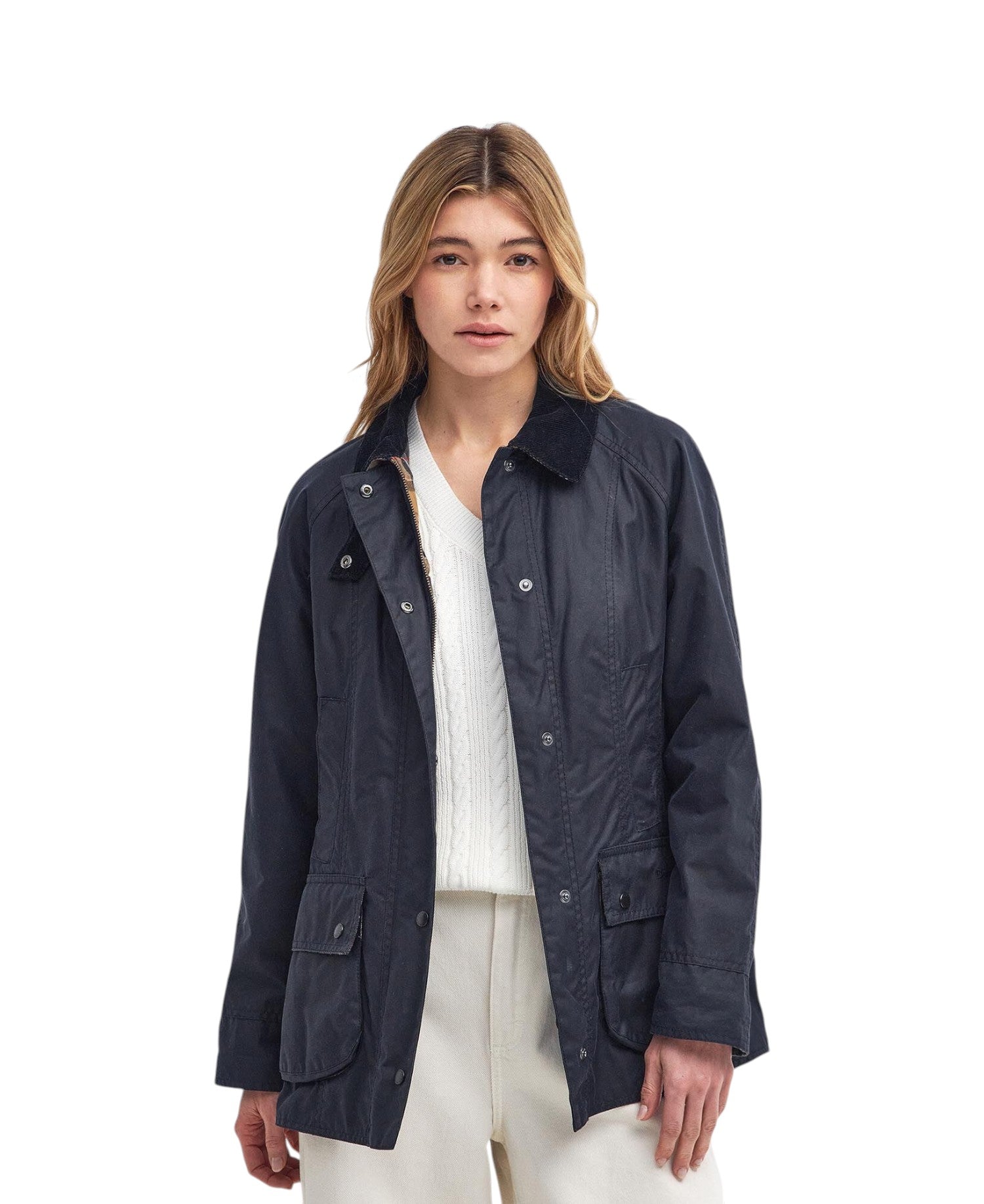 Giubbotto Beadnell Wax Jacket LWX0667 Navy