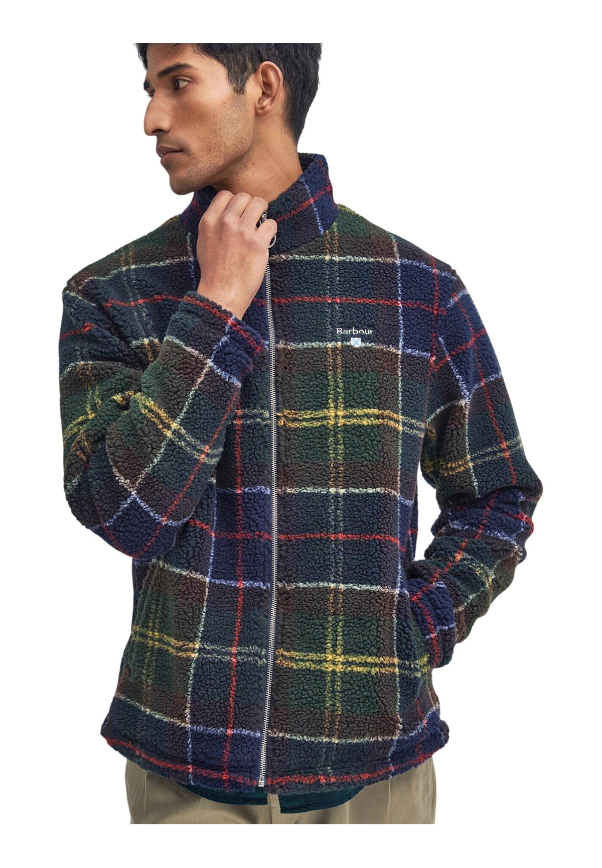 Pile Tartan Fleece Zip Through MFL0187 Classic tartan