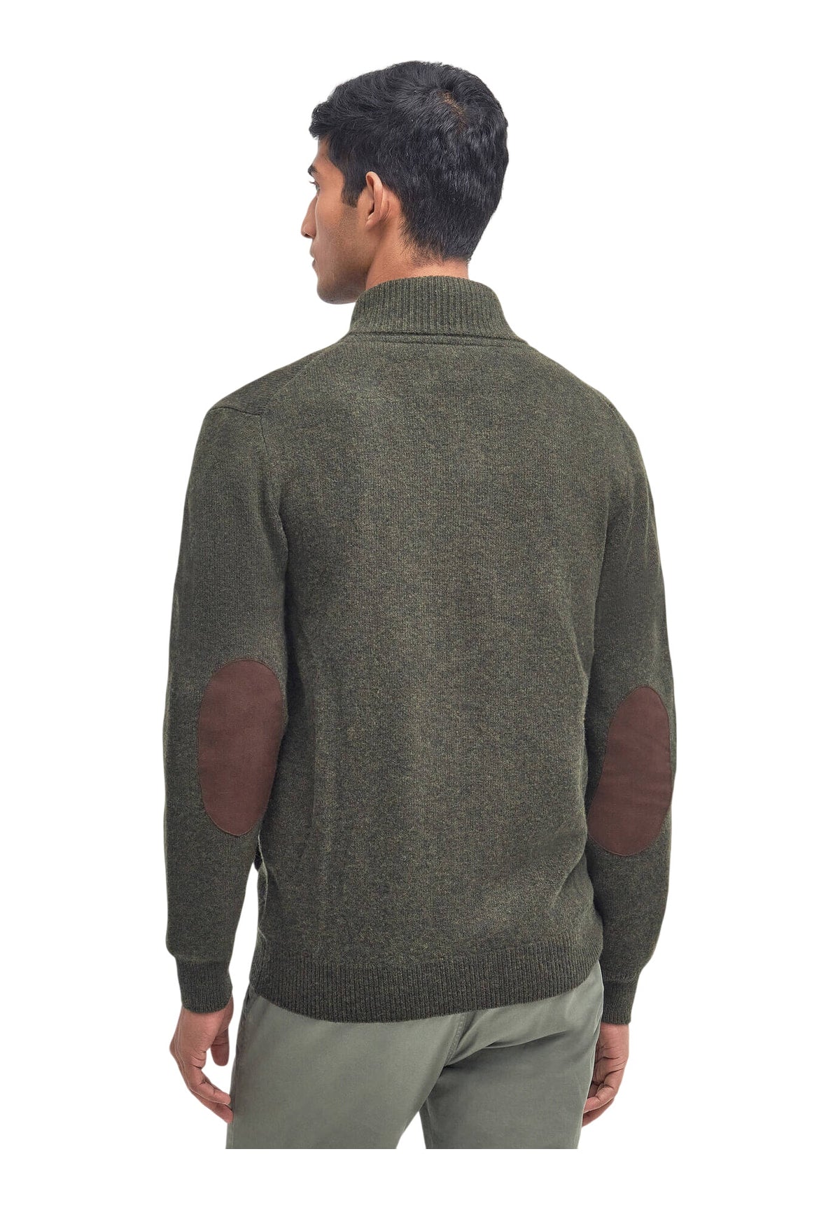 Maglione Collo Alto Essential Patch Zip Through MKN0731 Seaweed