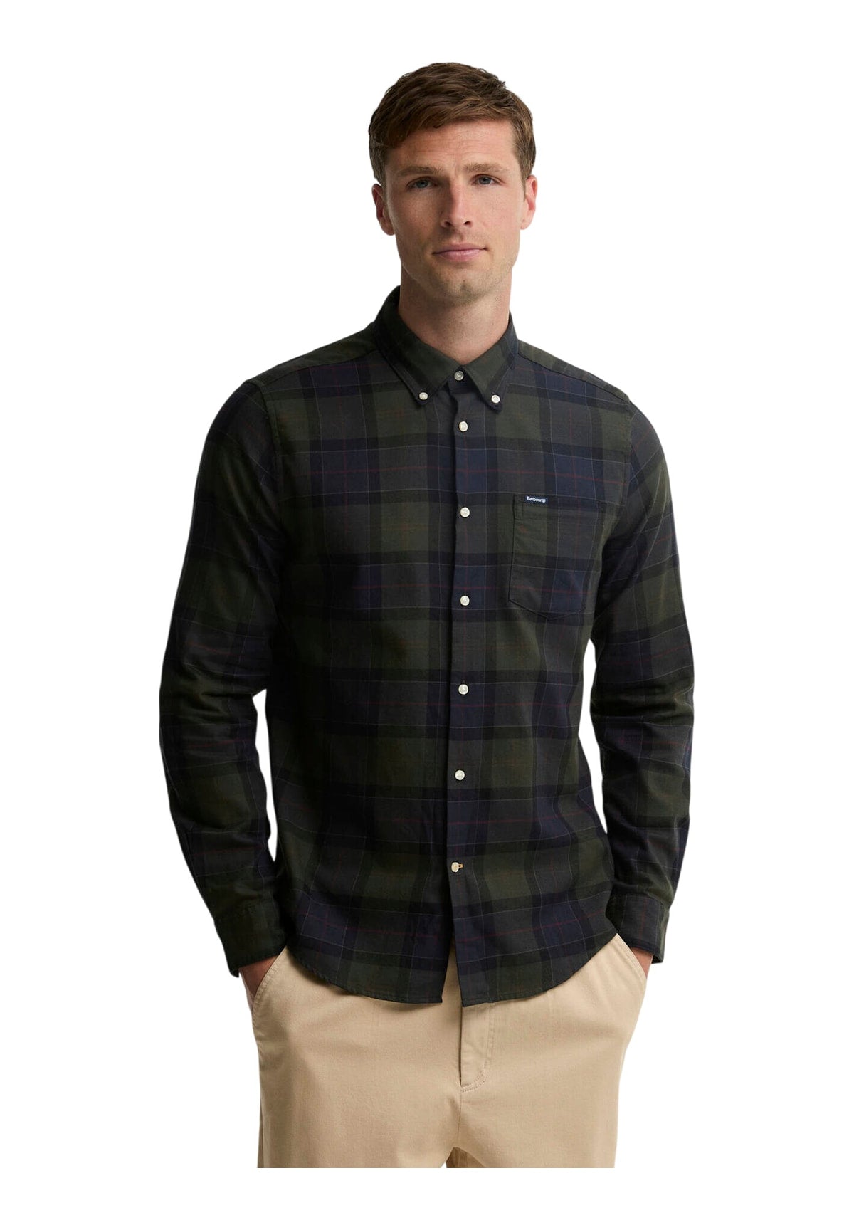 Camicia a Maniche Lunghe Fortrose Tailored Shirt MSH4991 Shadow Classic Tartan