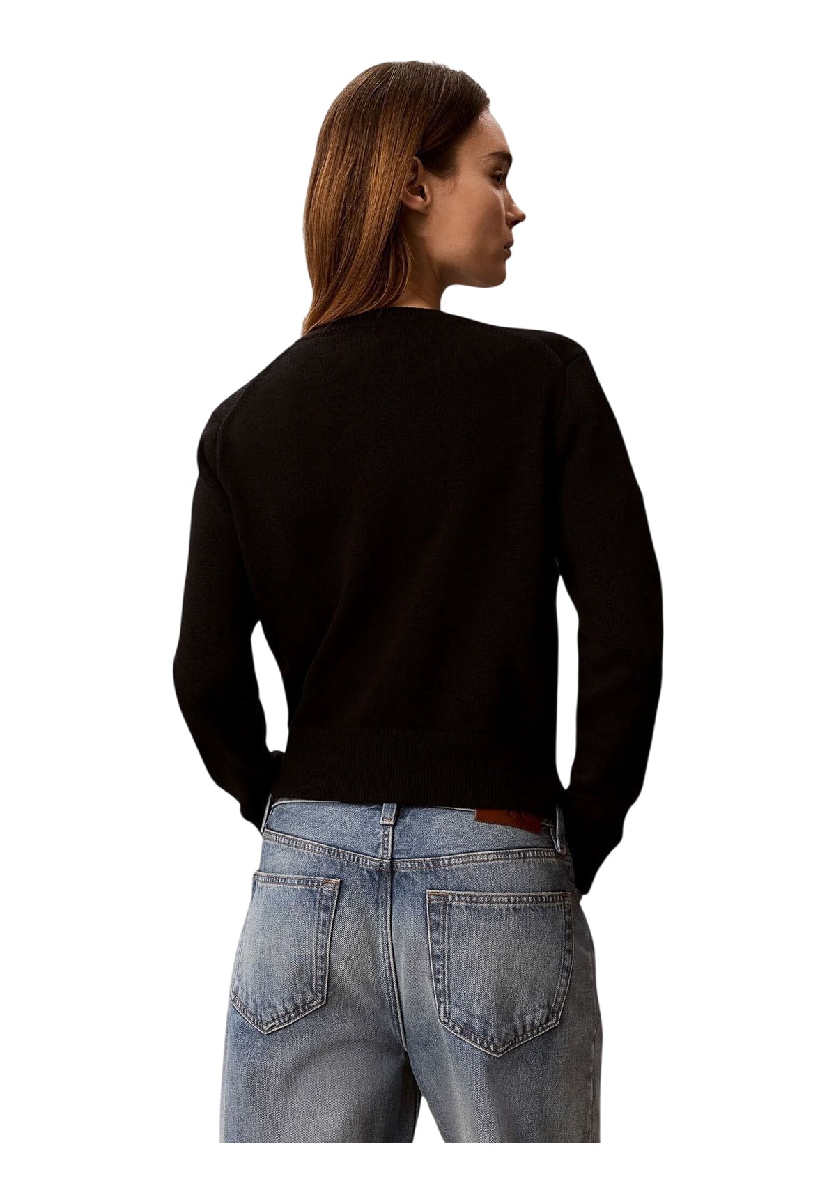 Maglione Girocollo Logo Outline Ls Top LV047G322G Black