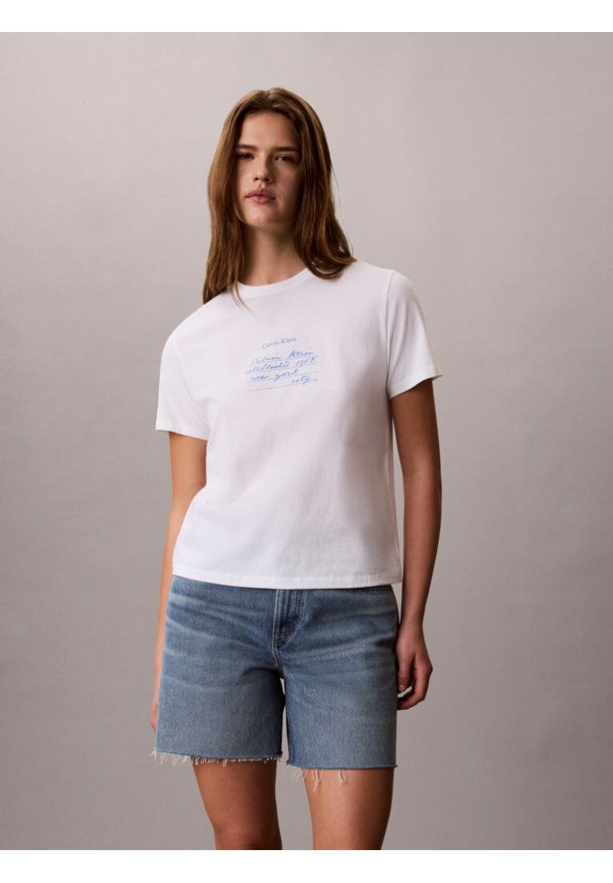 T-shirt a Maniche Corte Ss Classic Handwriti LV047G800G Bright White