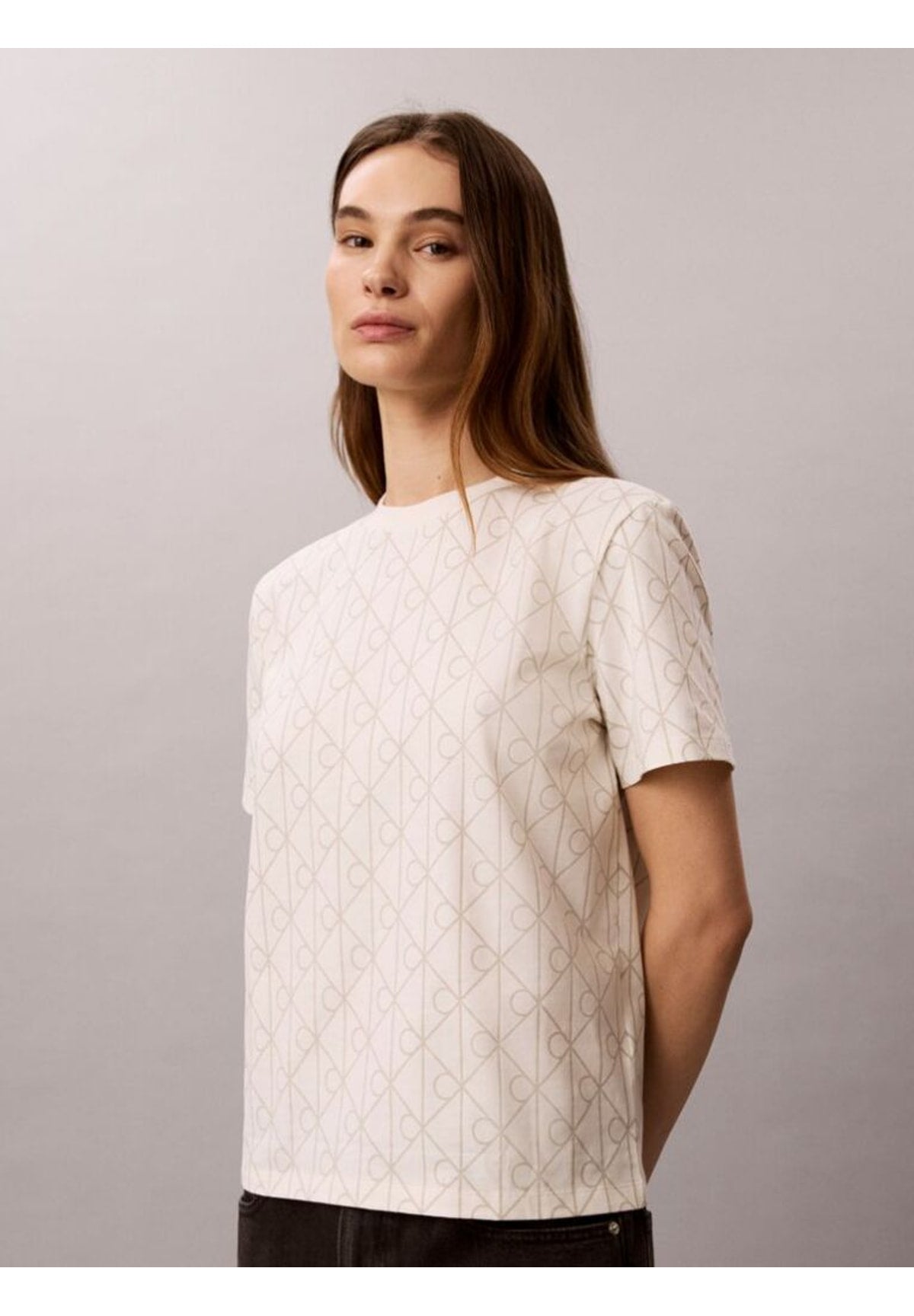 T-shirt a Maniche Corte Ss Classic Seasonal LV047G811G Tofu