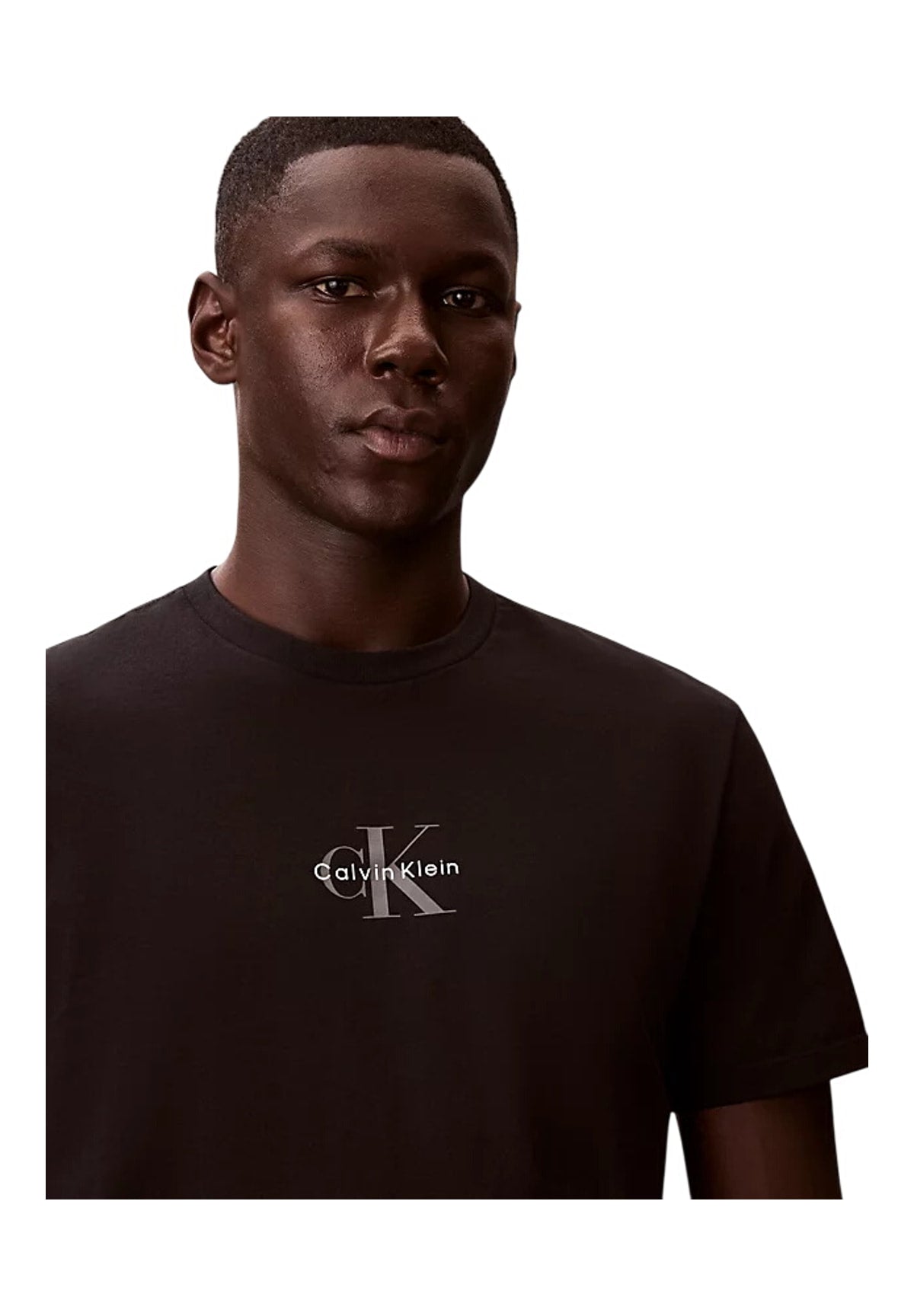 T-shirt a Maniche Corte Ss 30S Micro Monolog LV04RB866G Black