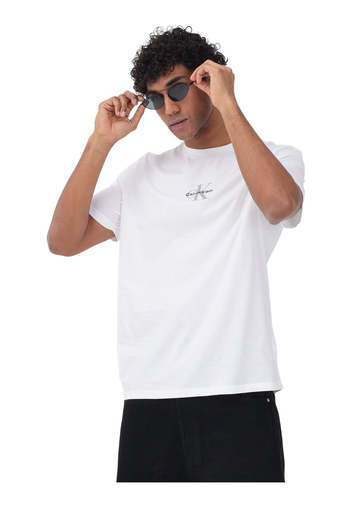 T-shirt a Maniche Corte Ss 30S Micro Monolog LV04RB866G Bright White
