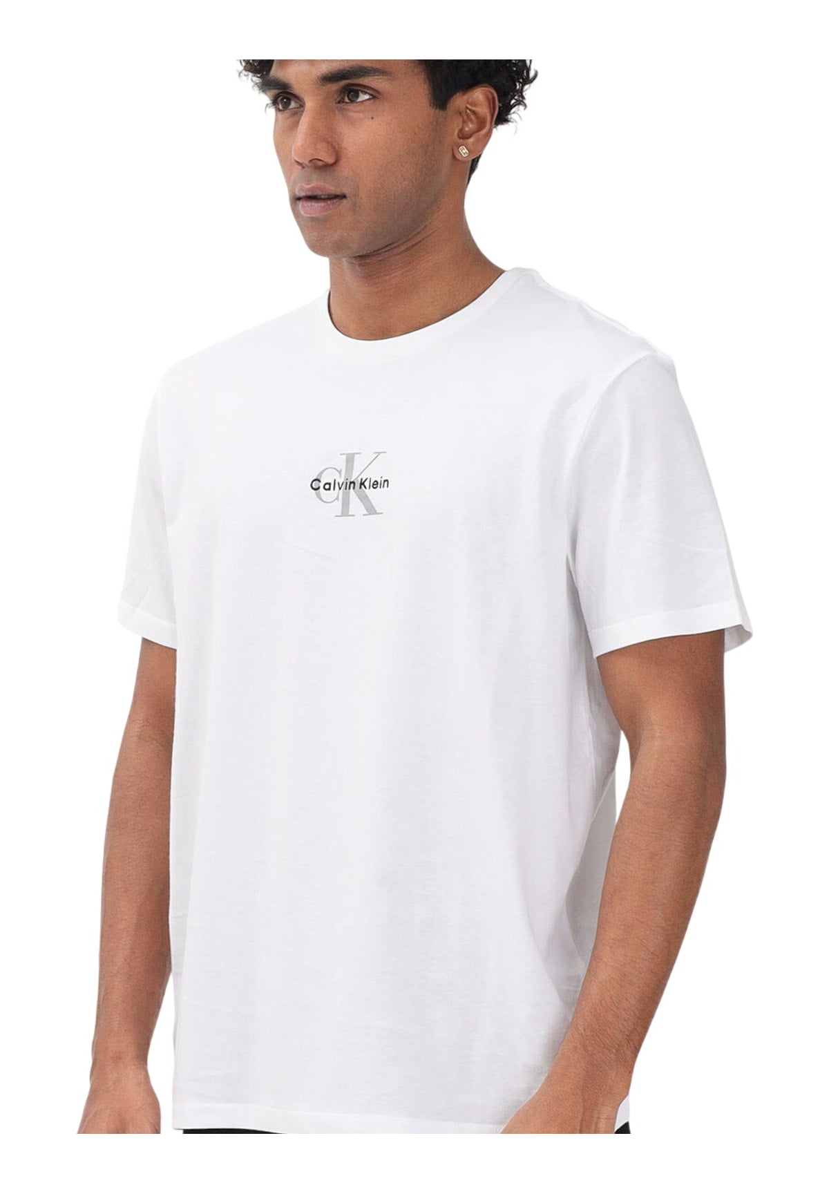 T-shirt a Maniche Corte Ss 30S Micro Monolog LV04RB866G Bright White