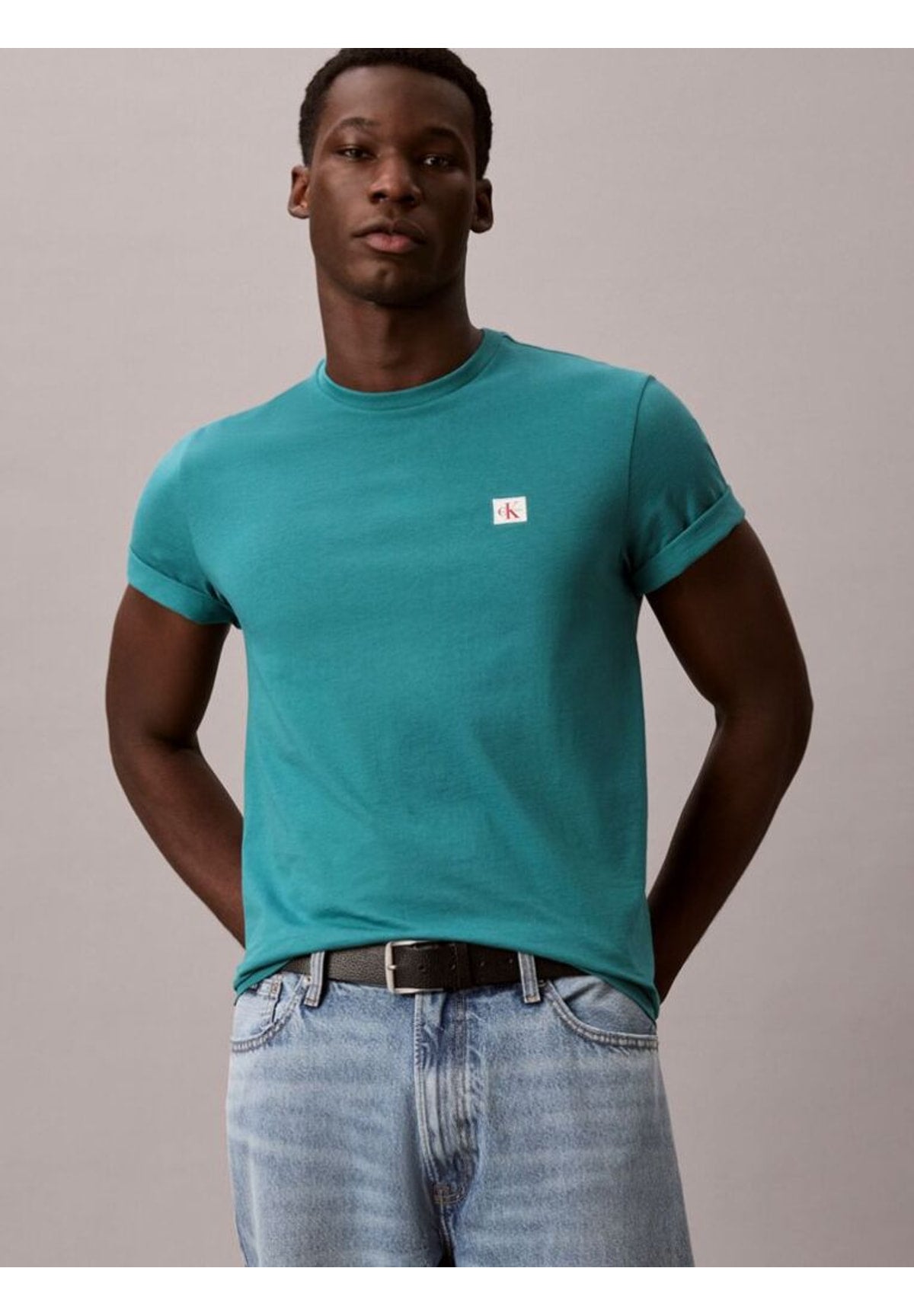 T-shirt a Maniche Corte Ss Badge 30S Jersey LV04RC272G North Sea