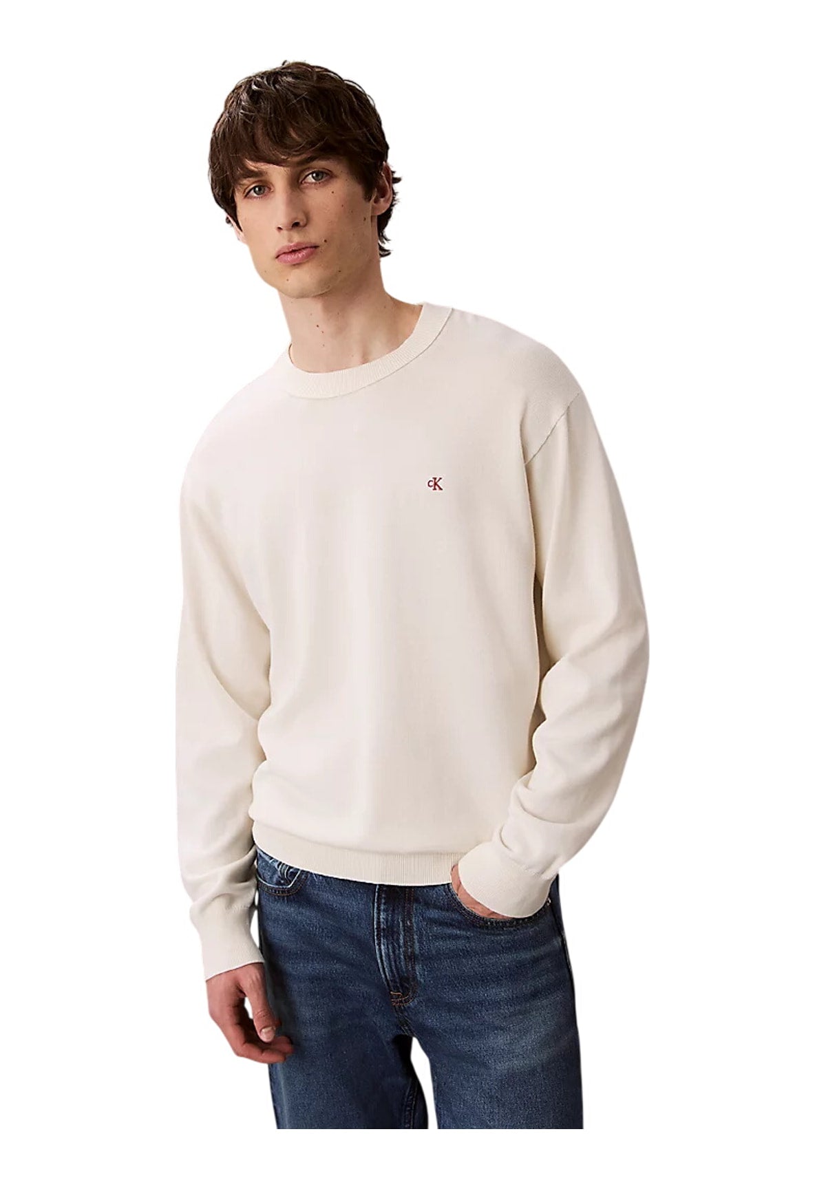 Maglione Girocollo Eu Ls Cttn Rlxd Crwn LV04RC309G Tofu