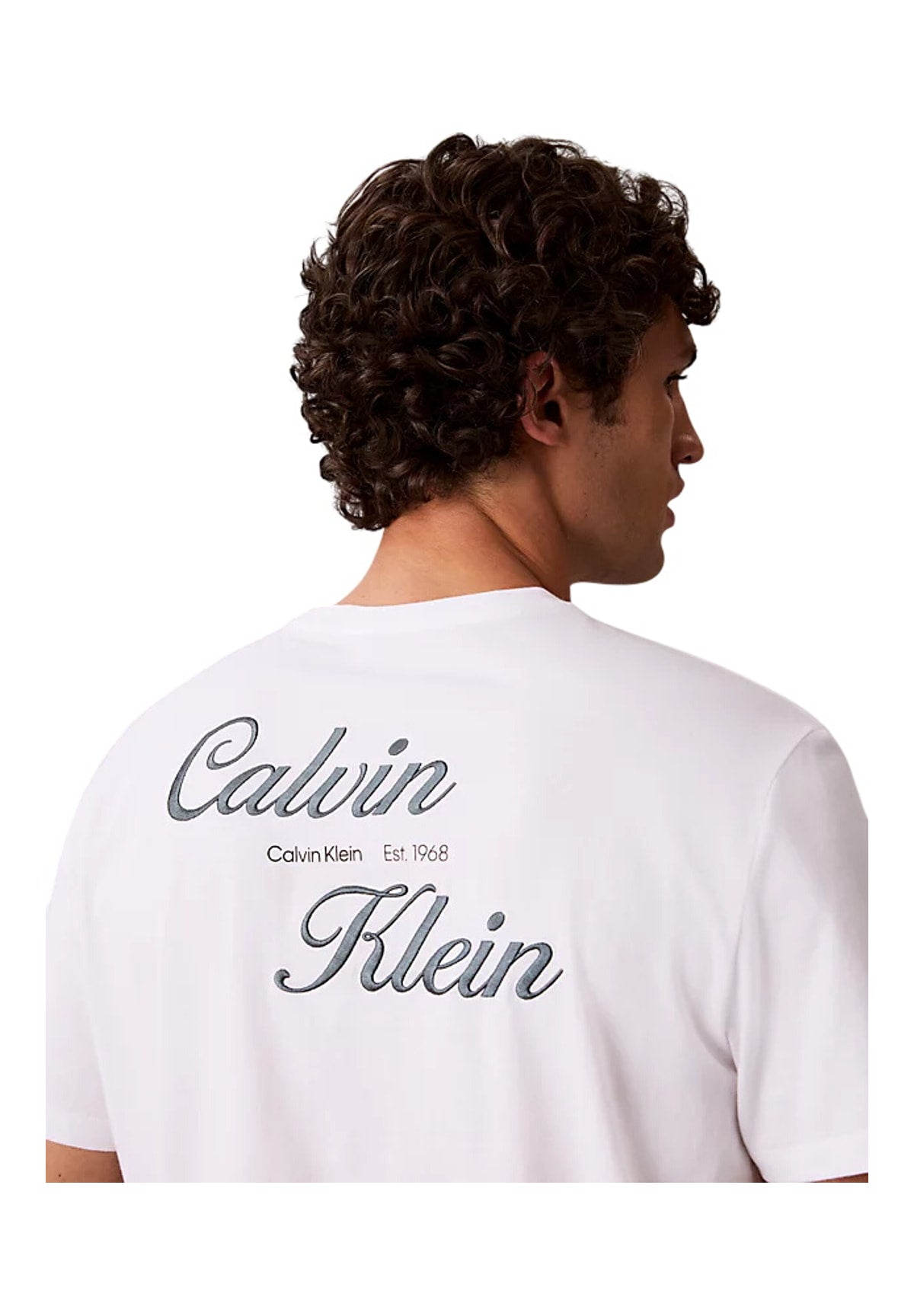 T-shirt a Maniche Corte Ss 30S Eu Calvin Kle LV04RG804G Bright White