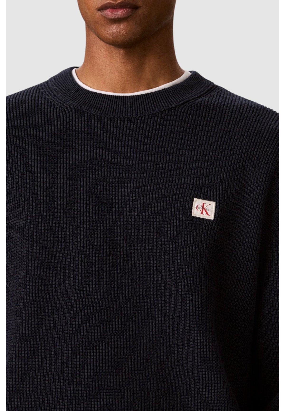 Maglione Girocollo Ls Clsc Cttn Wfl Crw LV04RH326G Dark sapphire