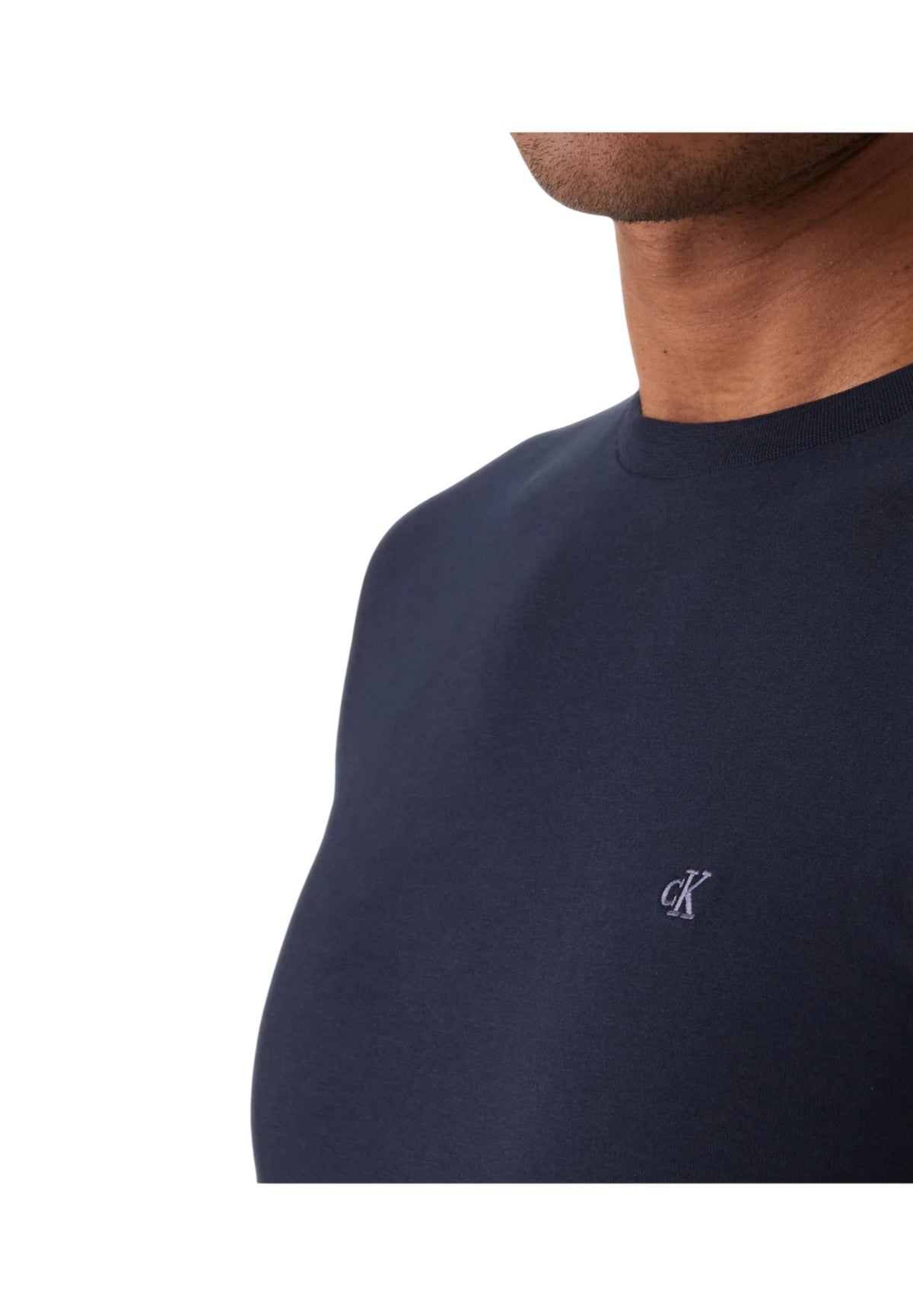T-shirt a Maniche Corte Ss Slim Stretch Cttn LV04LC240G Dark sapphire