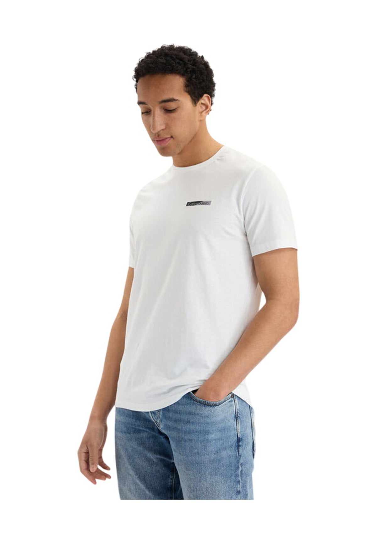 T-shirt a Maniche Corte Ss 30S Eu Spw Split LV04LG810G Bright White