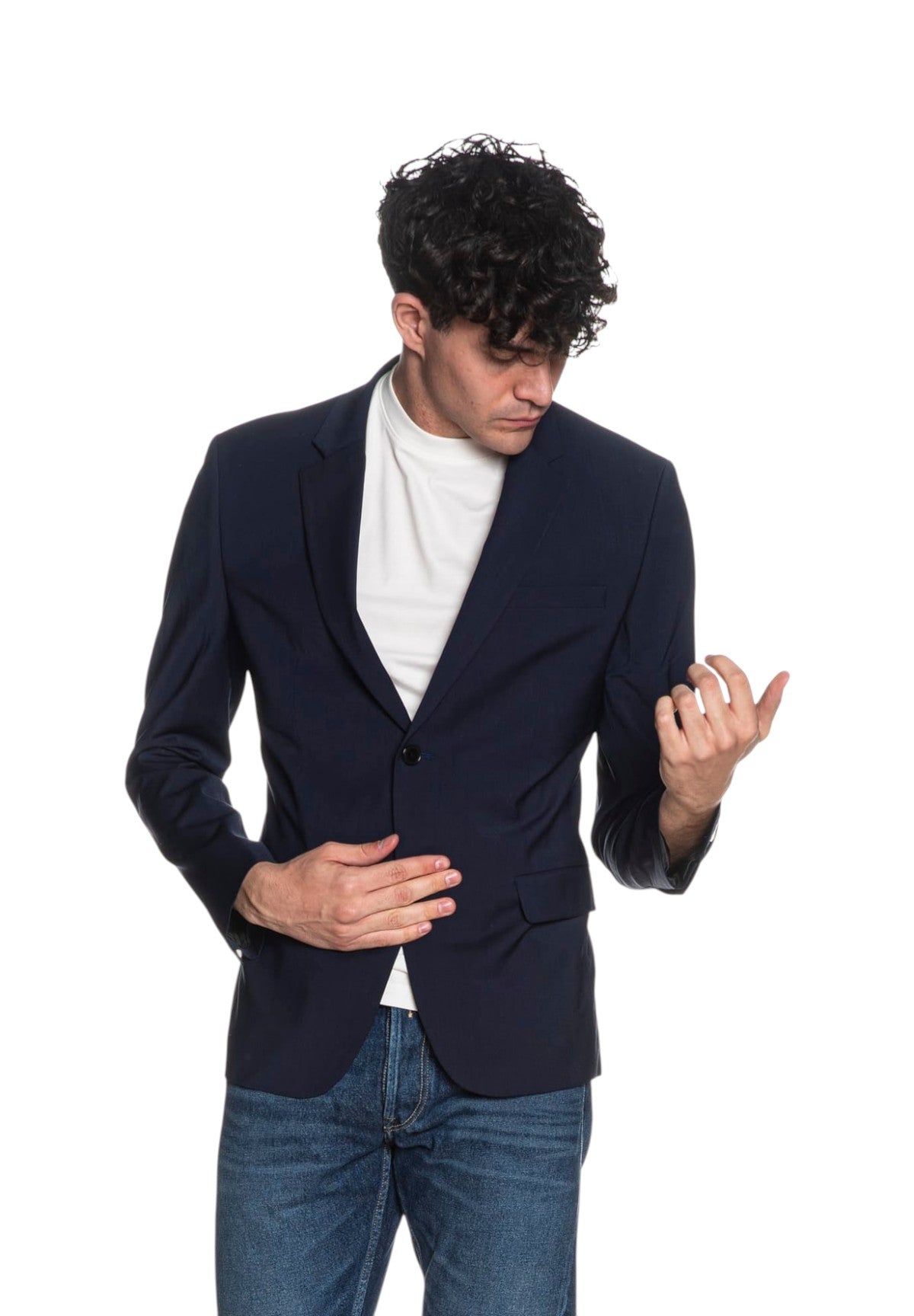 Giacca Ls Trop Wool Slim Bl LV14LD903G Ink