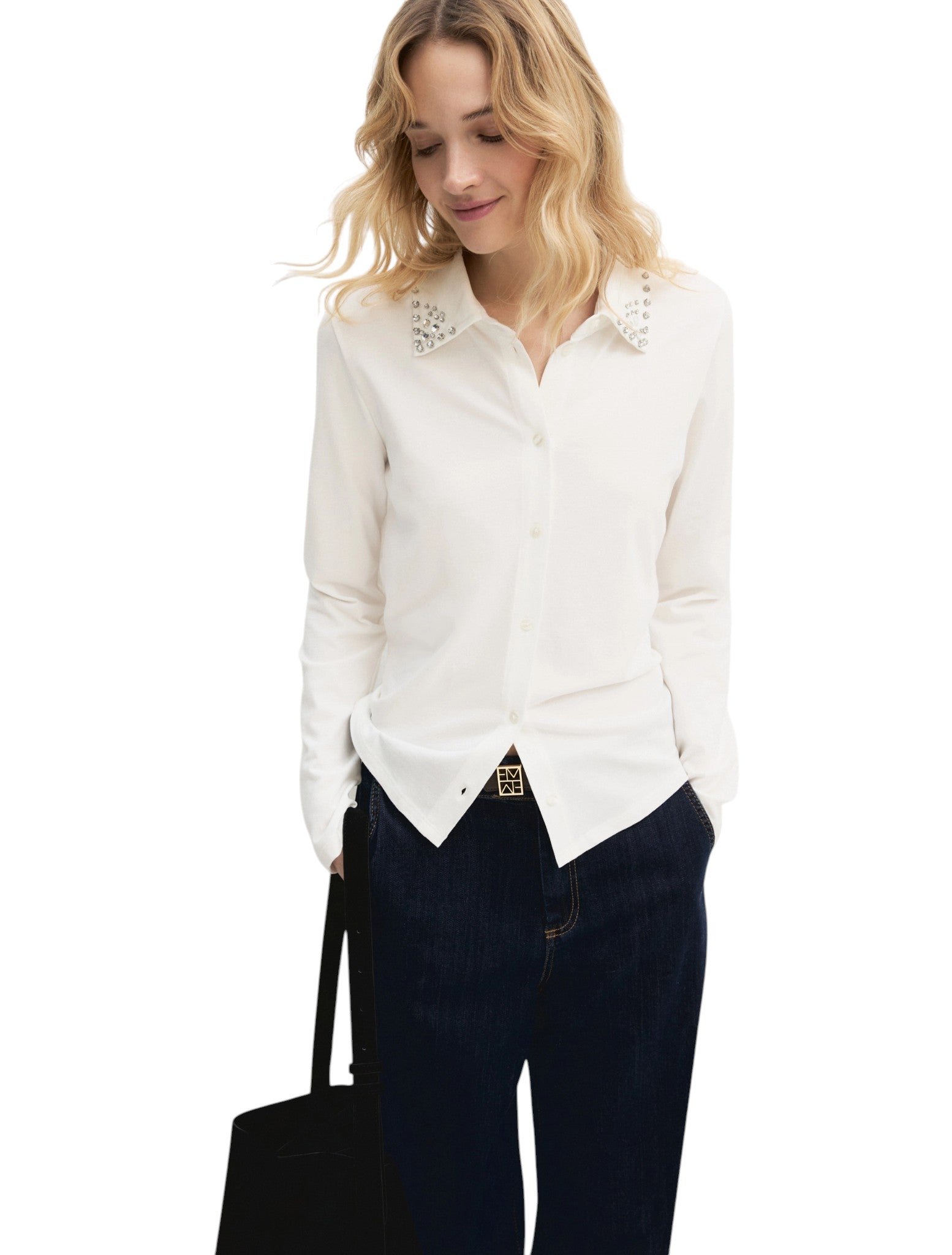 Camicia a Maniche Lunghe 2625956021200 EMMFAVETTA Bianco