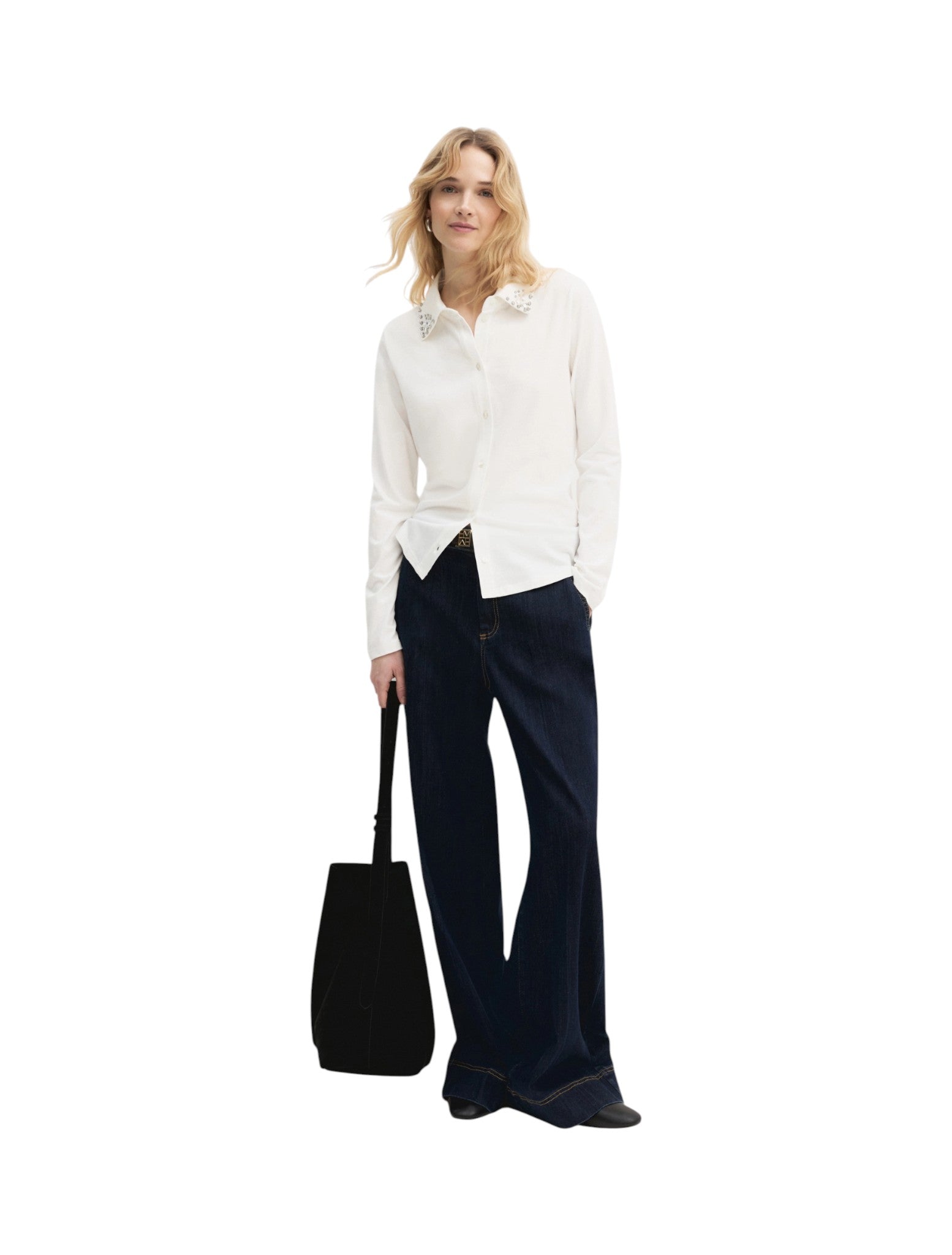 Camicia a Maniche Lunghe 2625956021200 EMMFAVETTA Bianco