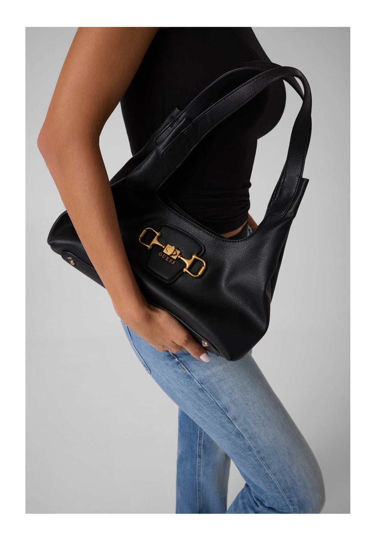 Borsa Tote Aleli Bamboo Tote HWBB23 Black
