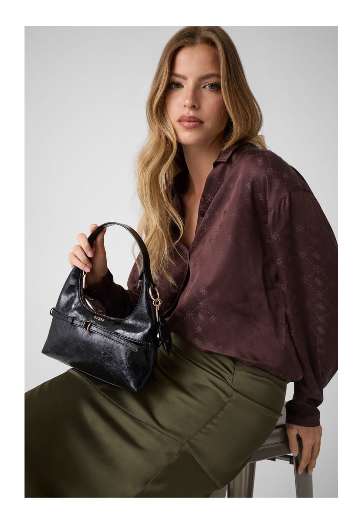 Borsa a Spalla Taylor Hobo HWTG23 Black