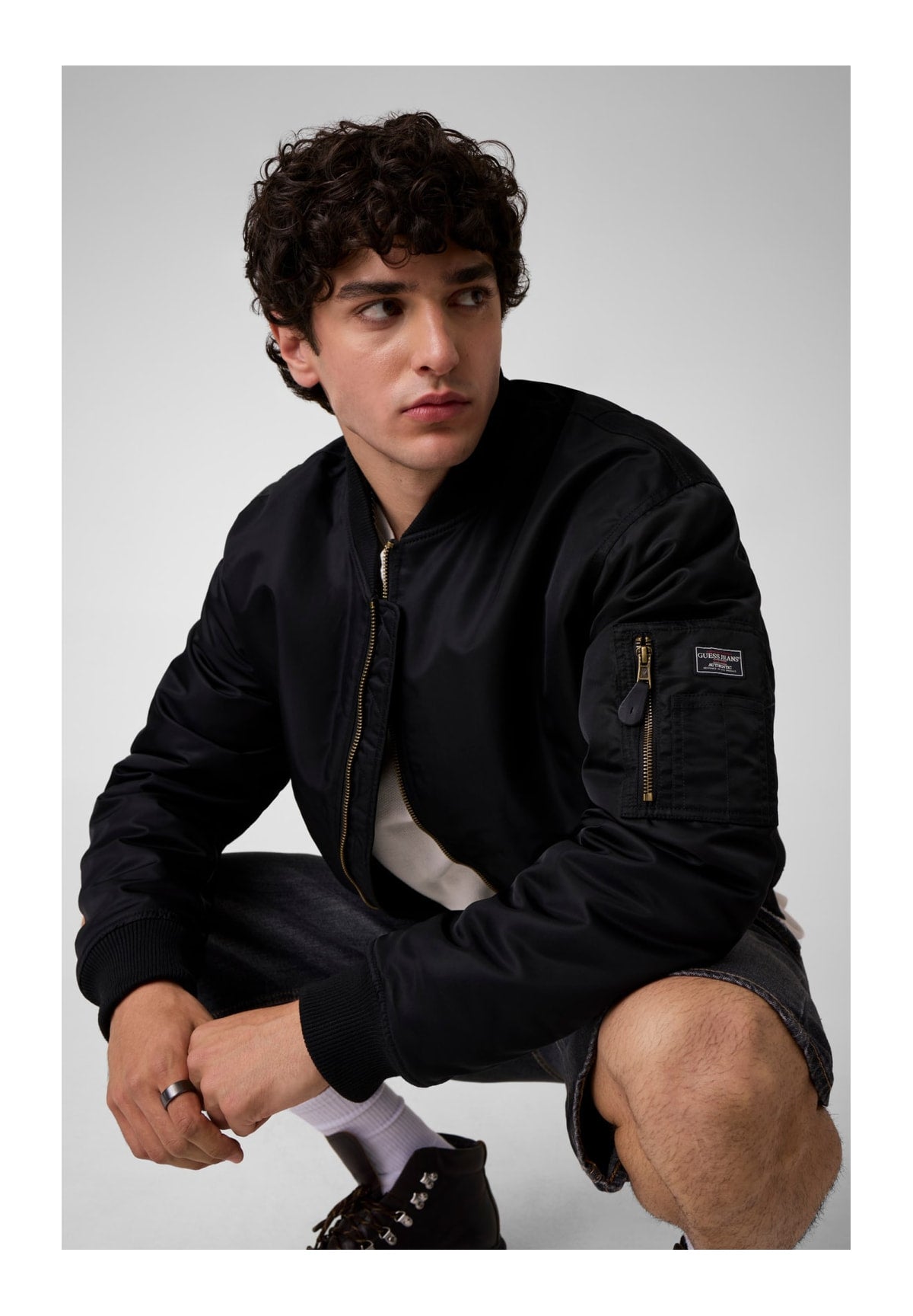 Giubbotto Bomber Gj Bomber Jkt M5RL81 Jet Black A996