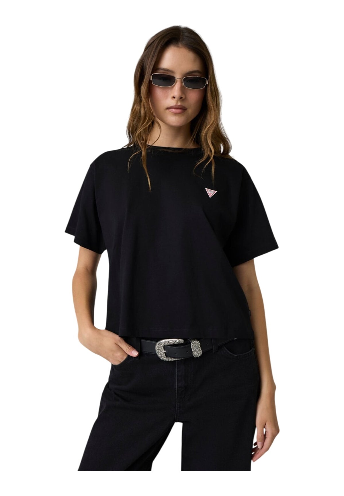 T-shirt a Maniche Corte Gj Ss Cn Boxy Mini T W4YI05 Jet Black A996