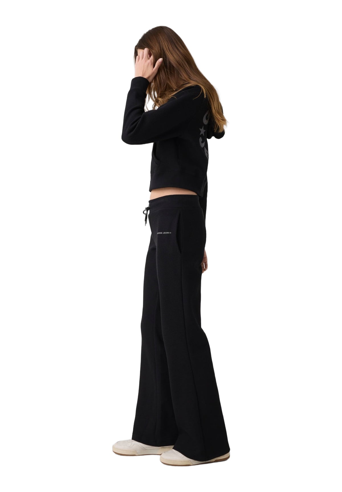 Pantaloni Tuta Gj Star Print Waffle W6YB07 Jet Black A996