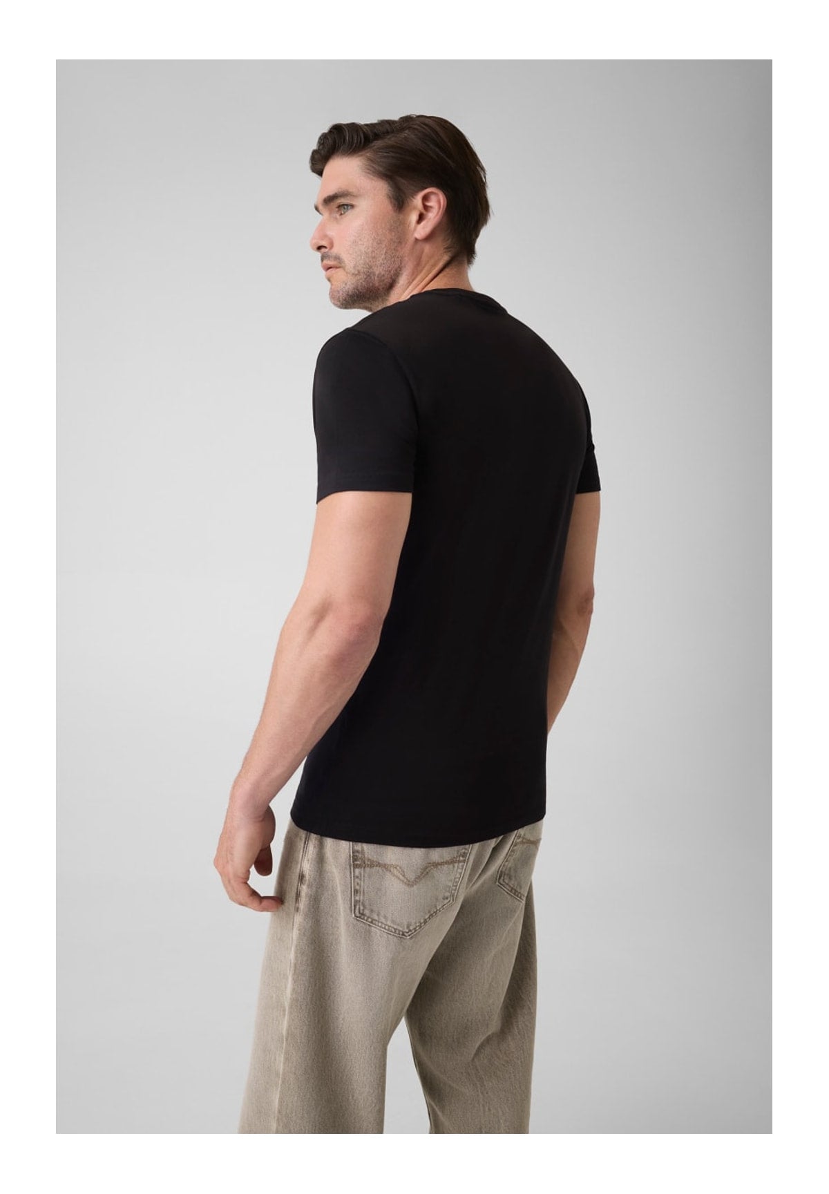 T-shirt a Maniche Corte Cn Ss Core Extra Sl M6YI24 Jet Black A996