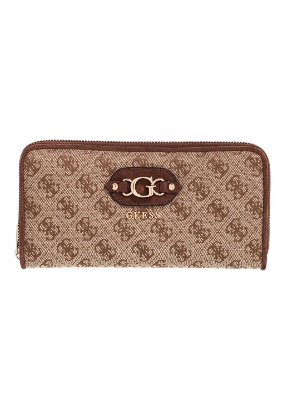 Portafoglio Samantha Slg Med Zip SWJG23 Latte Logo, Brown