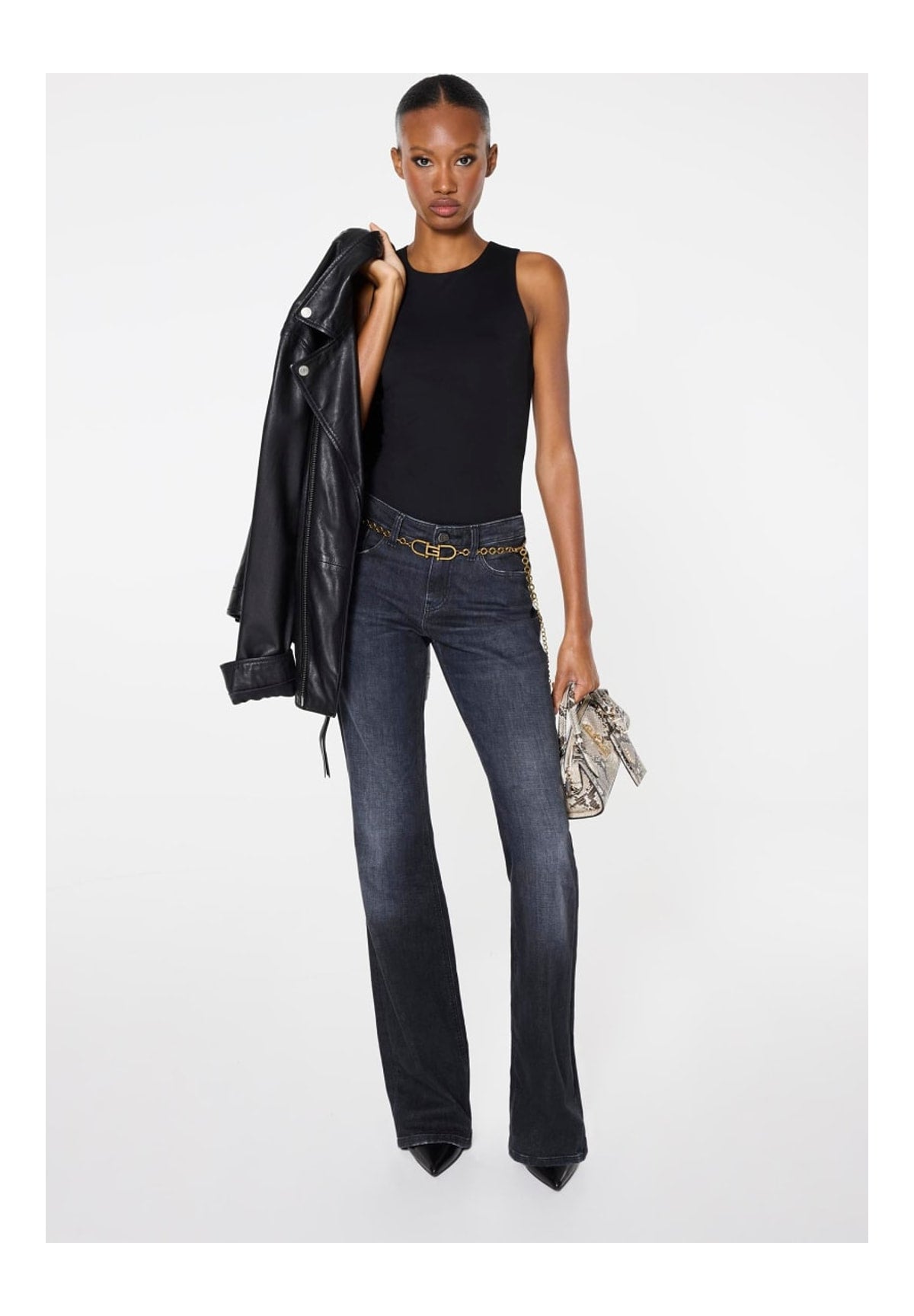 Jeans Beverly Low Rise W6BAJ7 Re Life Black