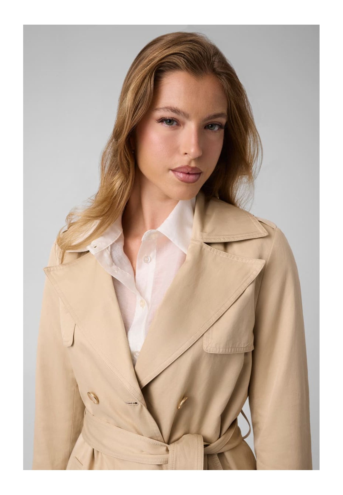 Cappotto Juliane Trench Doubl W6YL26 Safari Tan