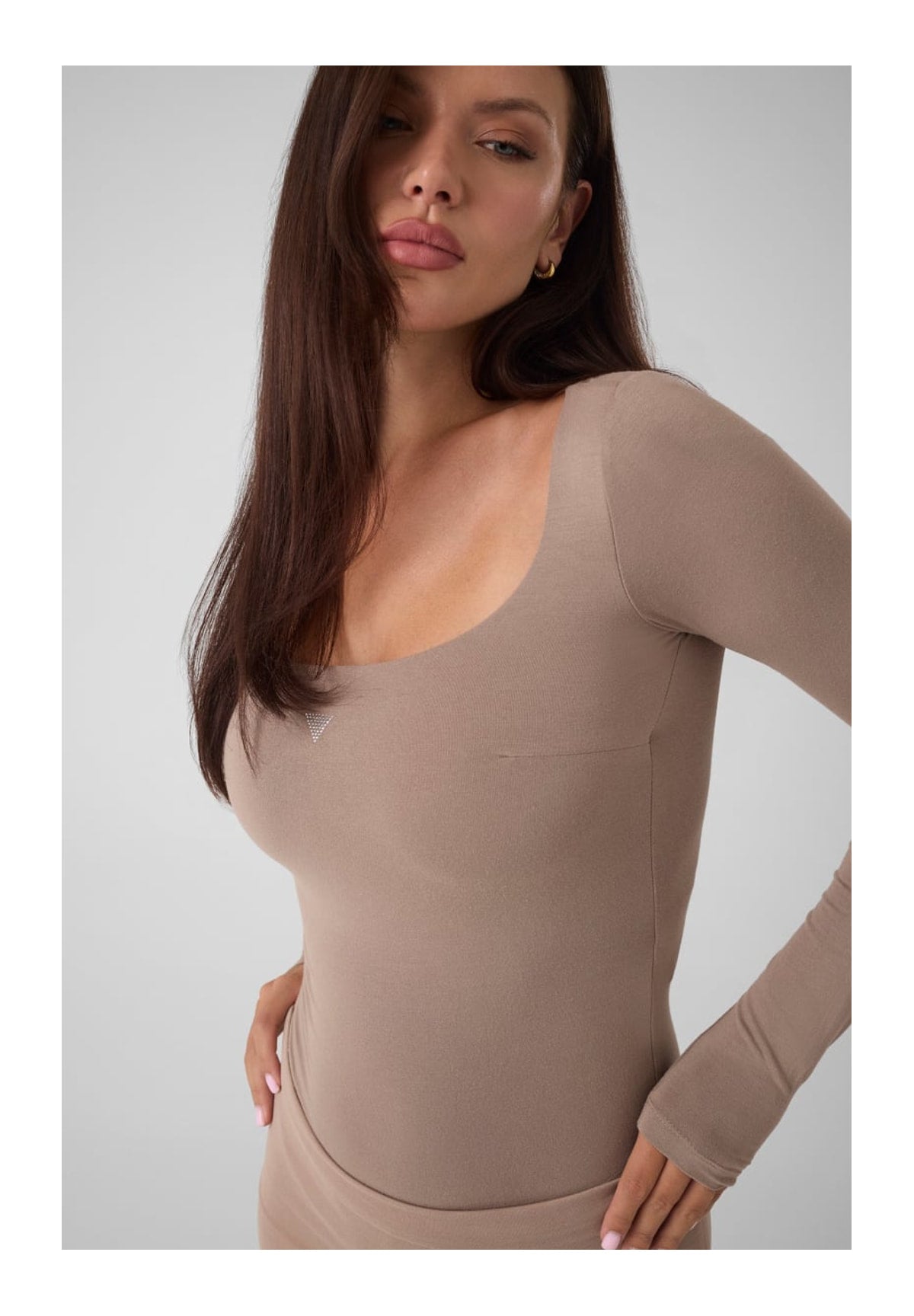 Body Ls Square Nk Larissa W6YP21 Silk Taupe