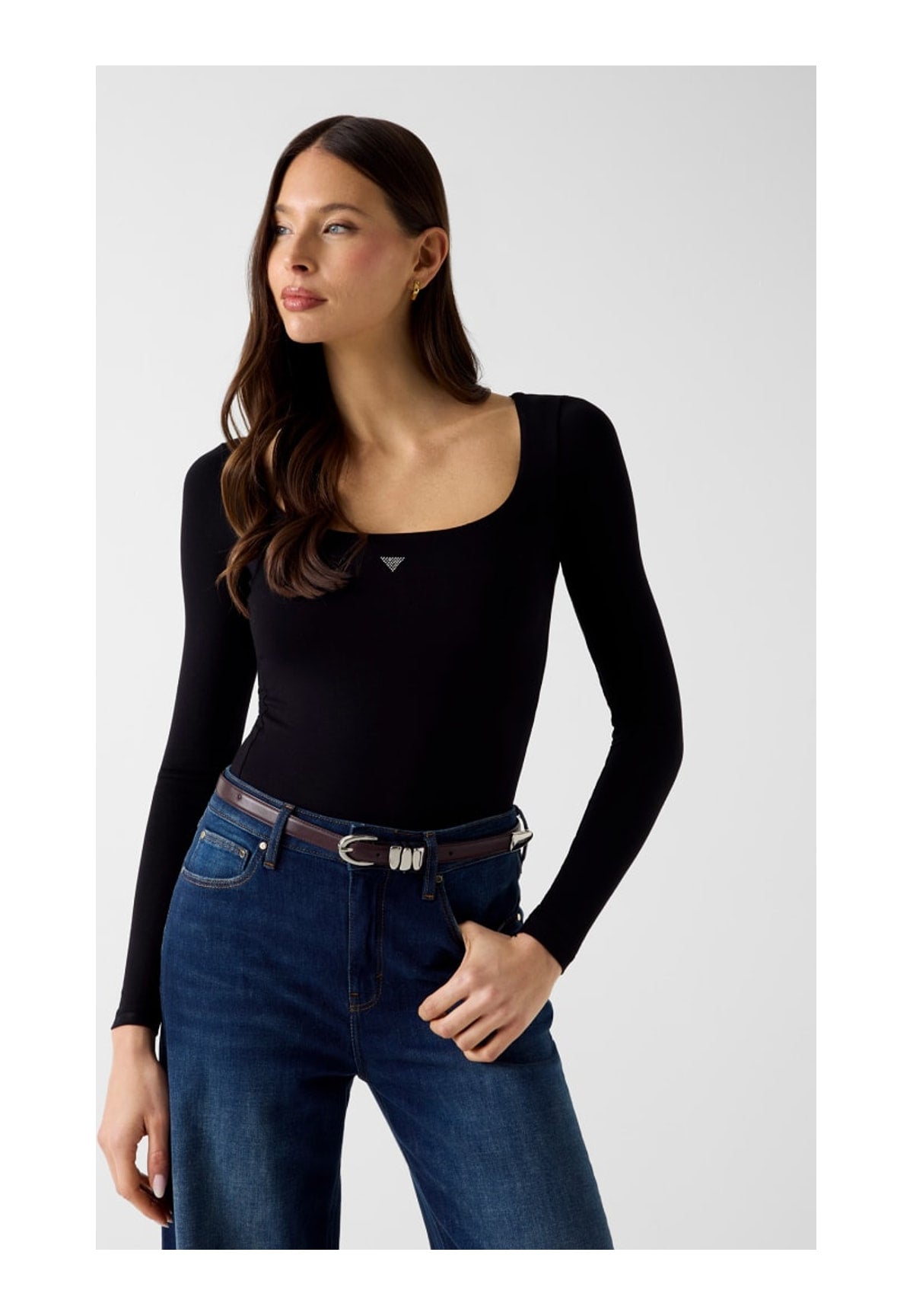 Body Ls Square Nk Larissa W6YP21 Jet Black A996