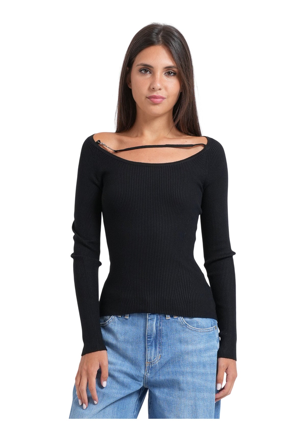 Maglia Ls Meghan Swtr W6YR22 Jet Black A996